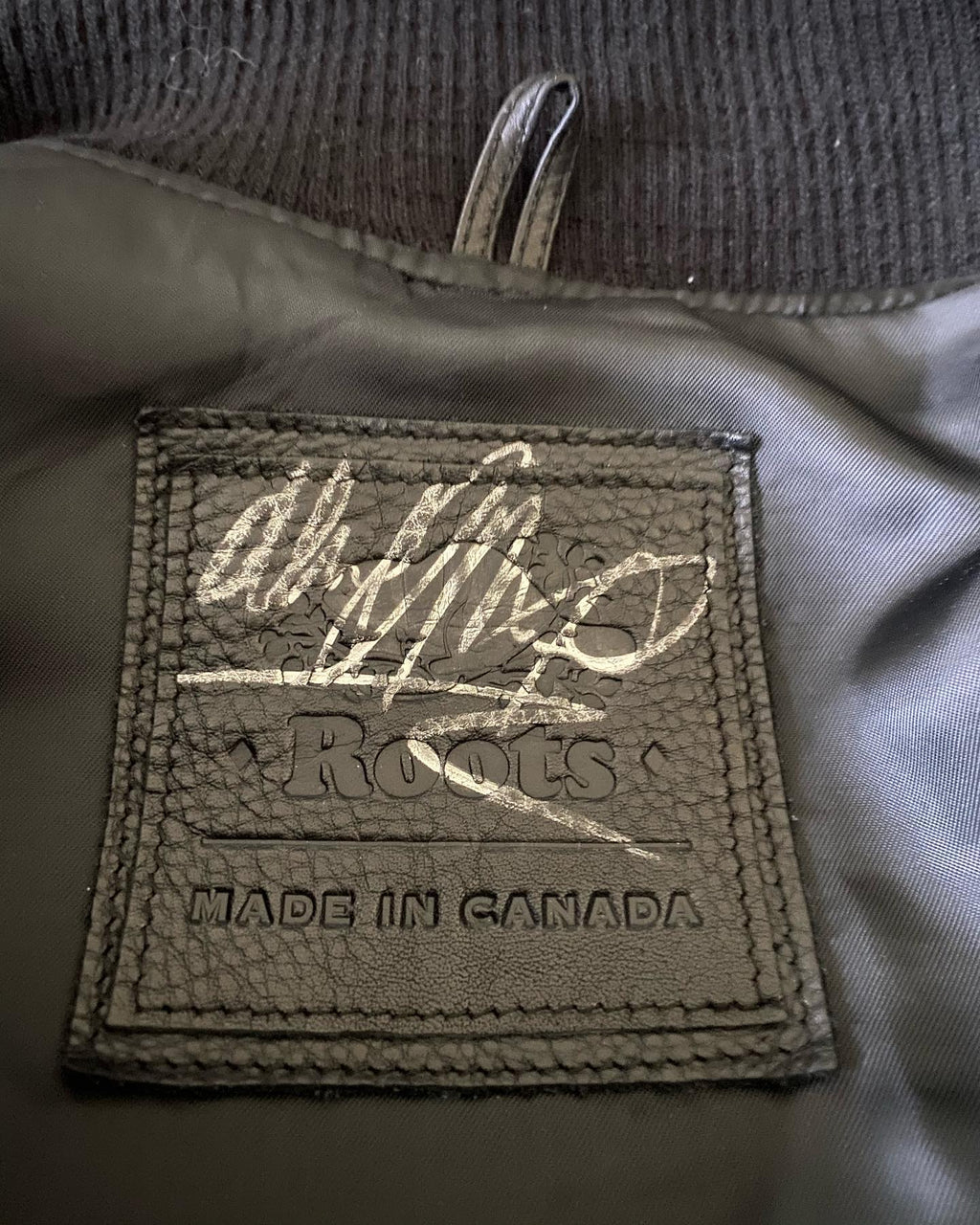 The Weeknd XO x Roots Wool Leather Varsity Jacket Black 2014 - (Autographed/Signed by The Weeknd / Abel)