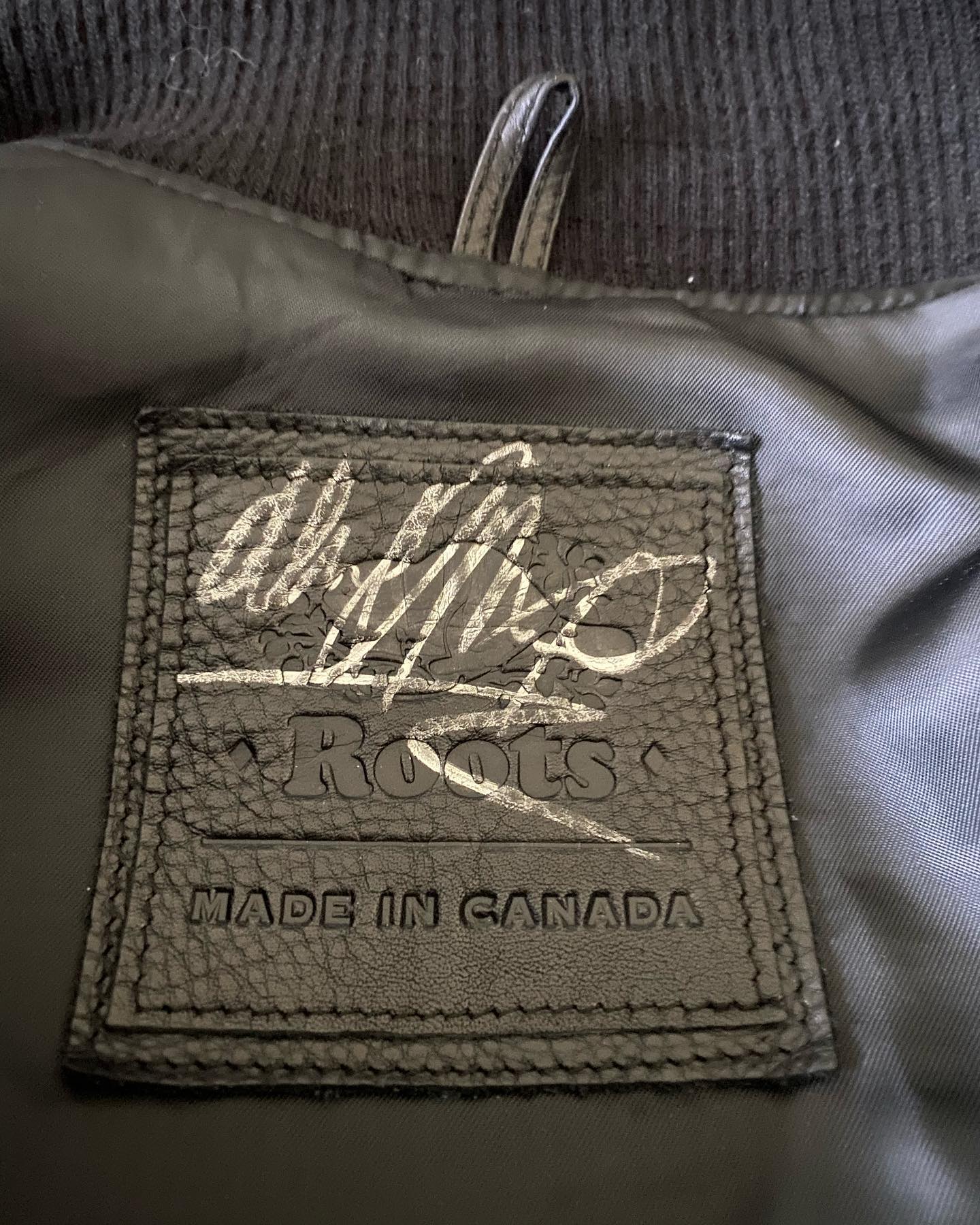 The Weeknd XO x Roots Wool Leather Varsity Jacket Black 2014 - (Autographed/Signed by The Weeknd / Abel)