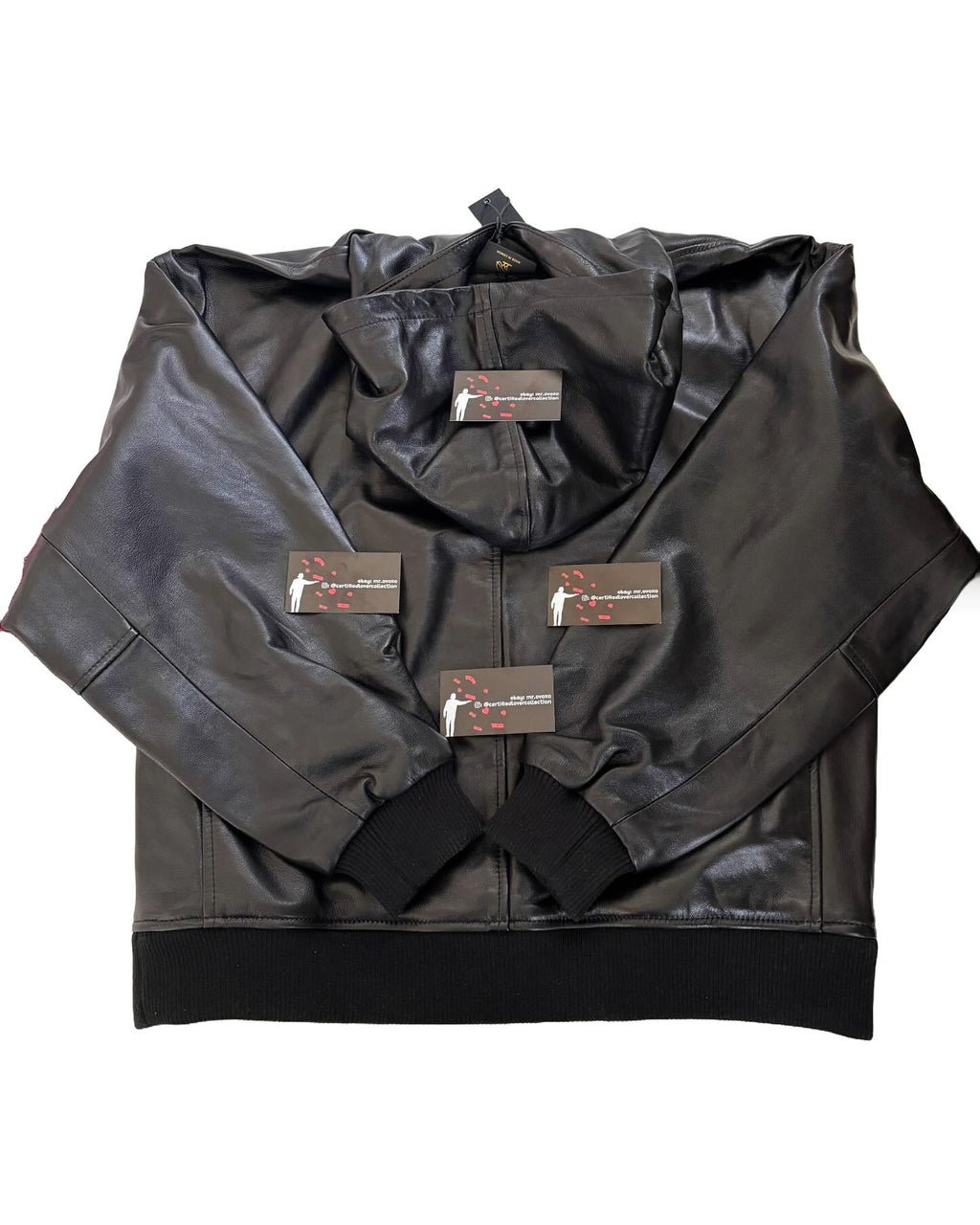 OVO Lambskin Leather OG Owl Hooded Jacket