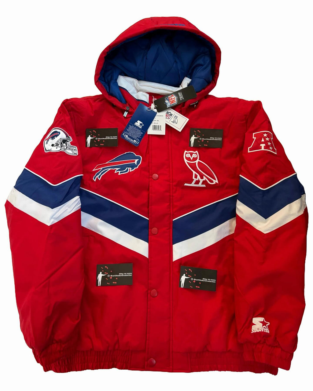 OVO X NFL Buffalo Bills Starter Puffer Jacket