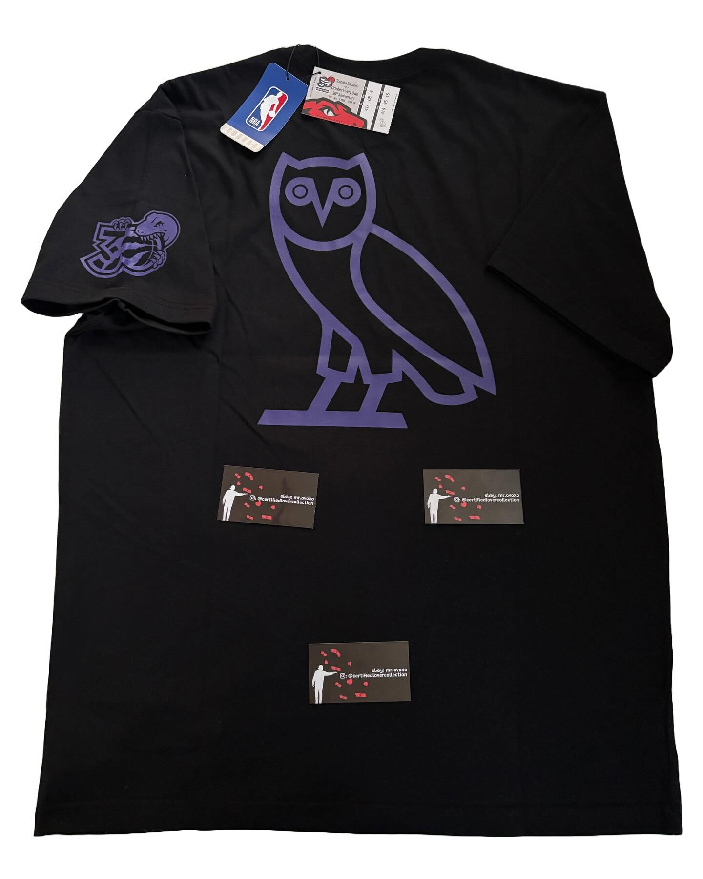 OVO X Raptors Vince Carter 30th Anniversary Exclusive Tee (Canada Exclusive) - Black