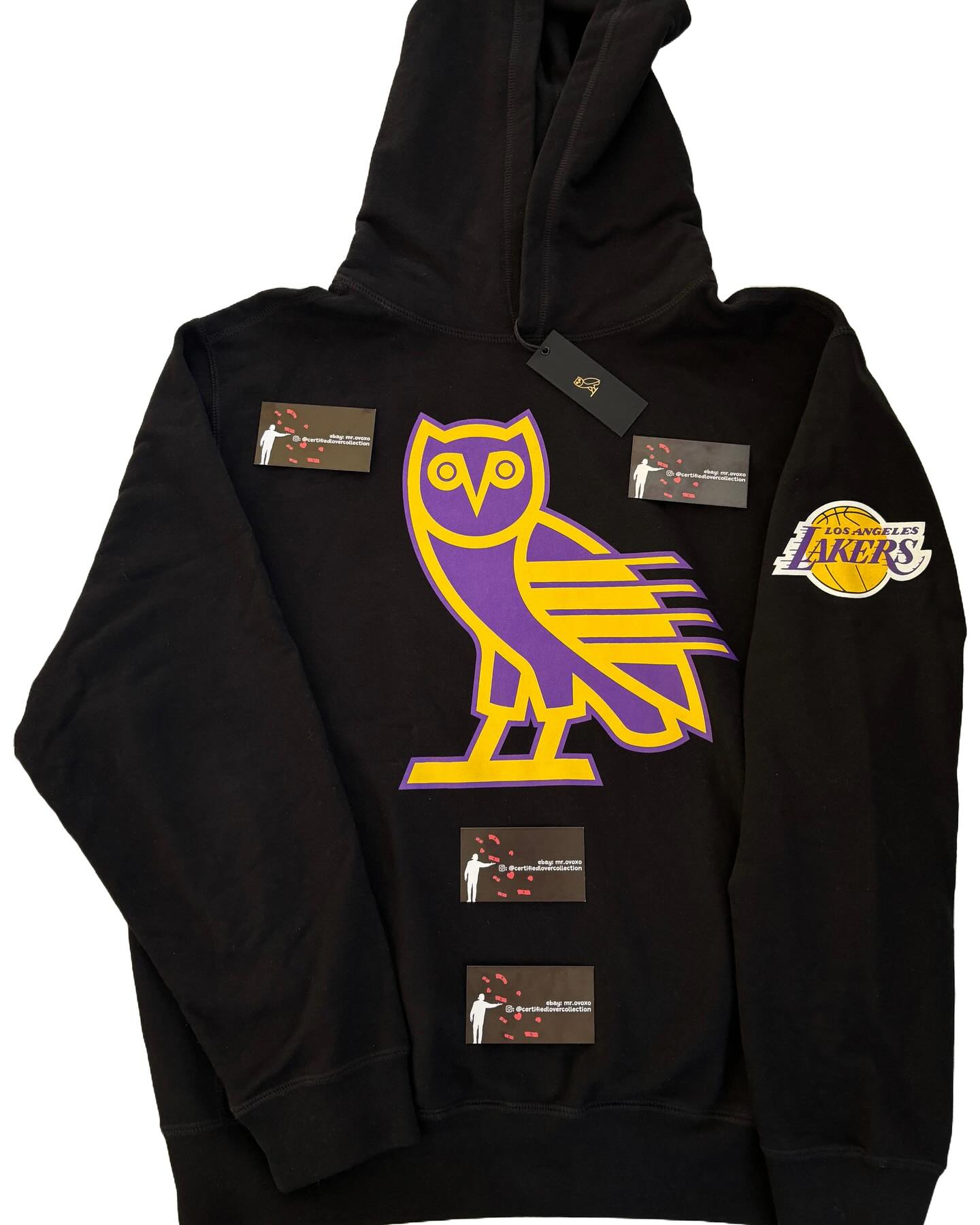 OVO X NBA Los Angeles Lakers OG Owl Hoodie 2023