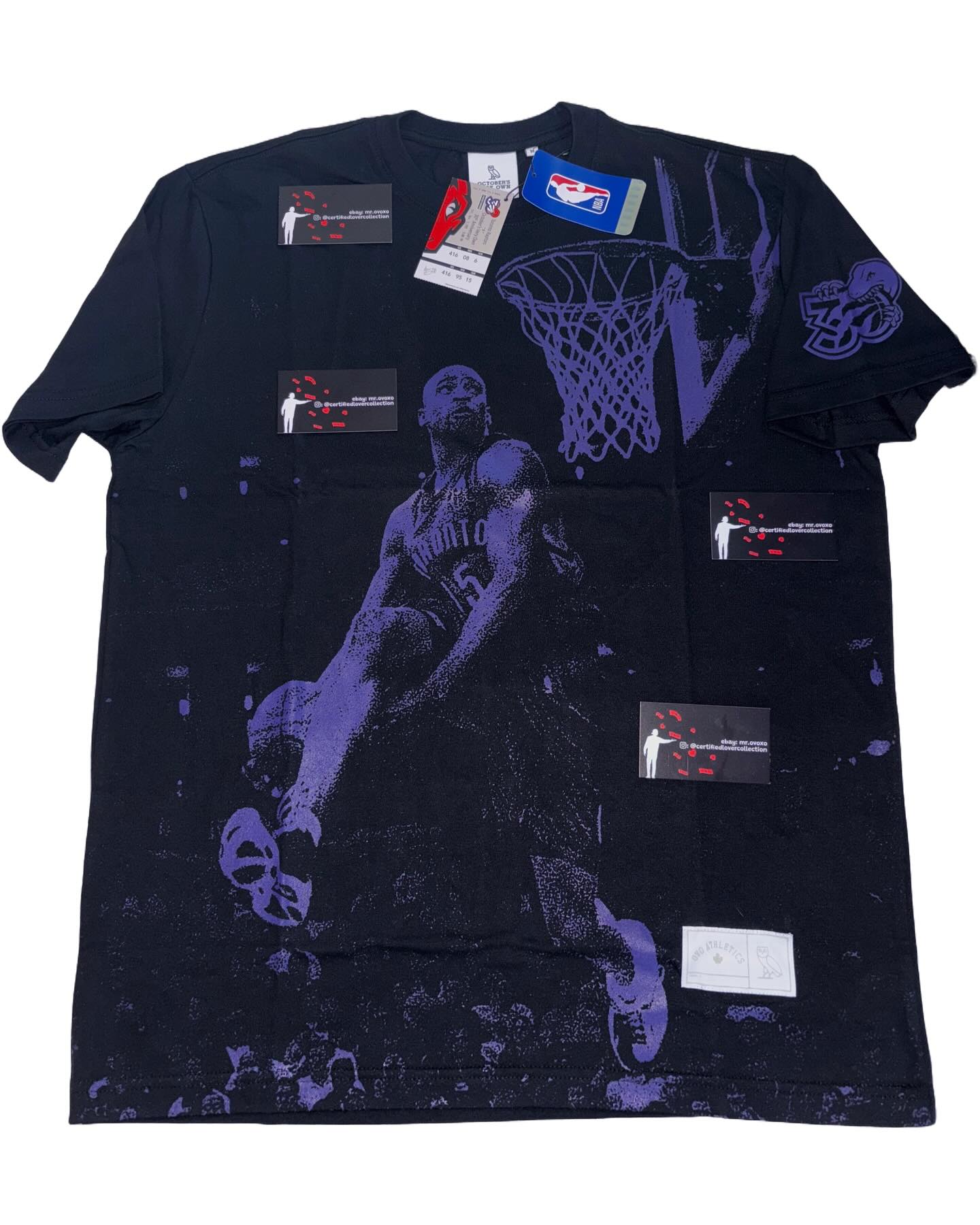OVO X Raptors Vince Carter 30th Anniversary Exclusive Tee (Canada Exclusive) - Black