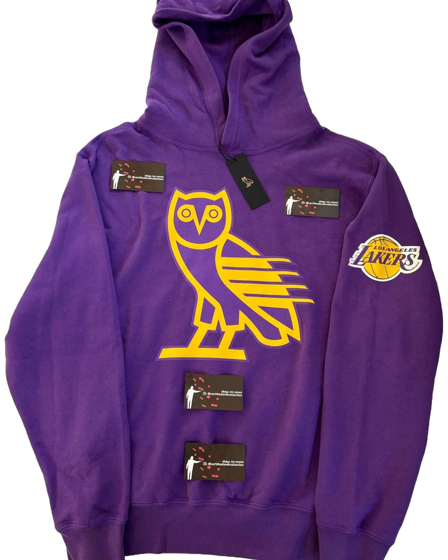 OVO X NBA Los Angeles Lakers OG Owl Hoodie 2023