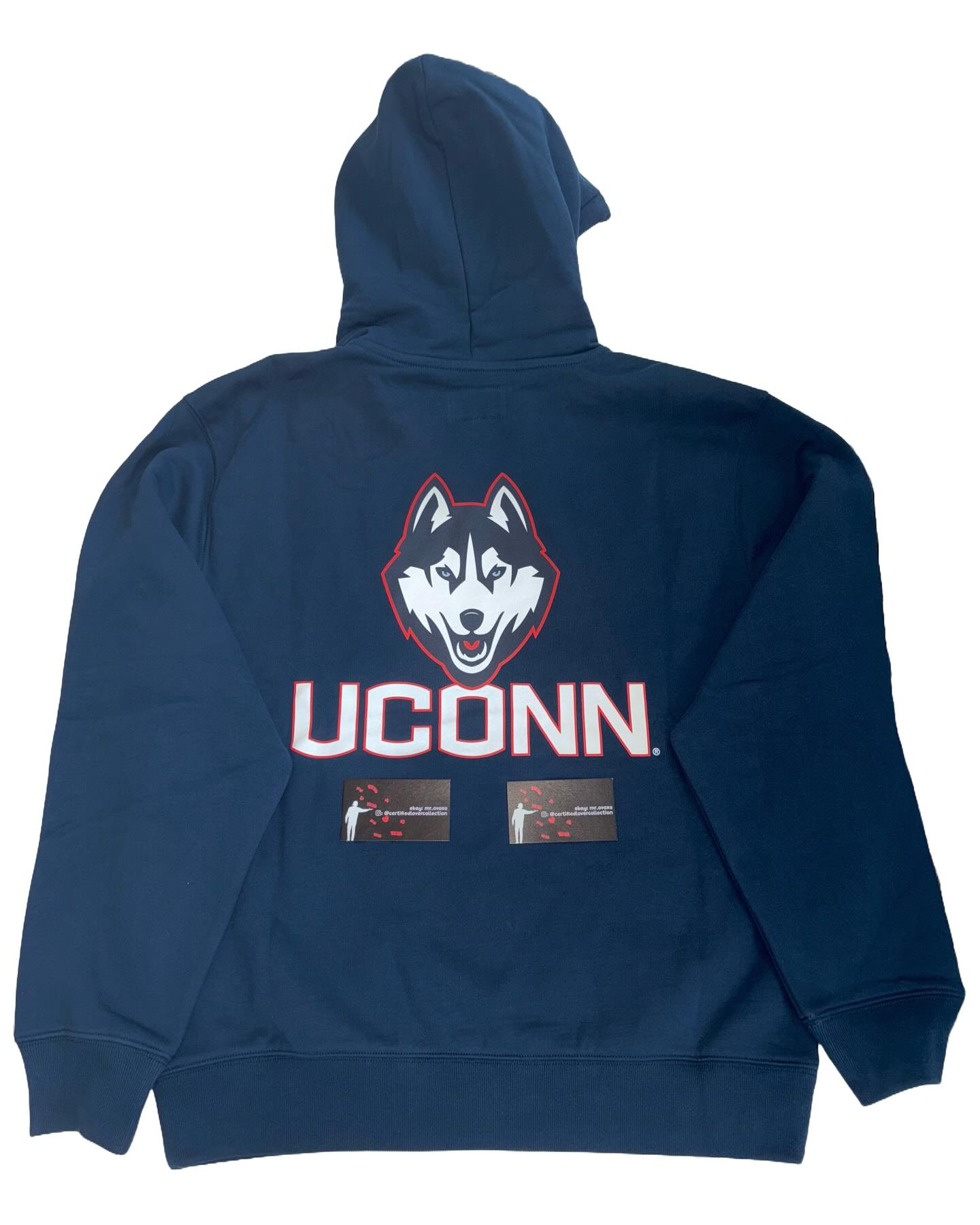 OVO X NCAA UConn Huskies Puff Print Hoodie