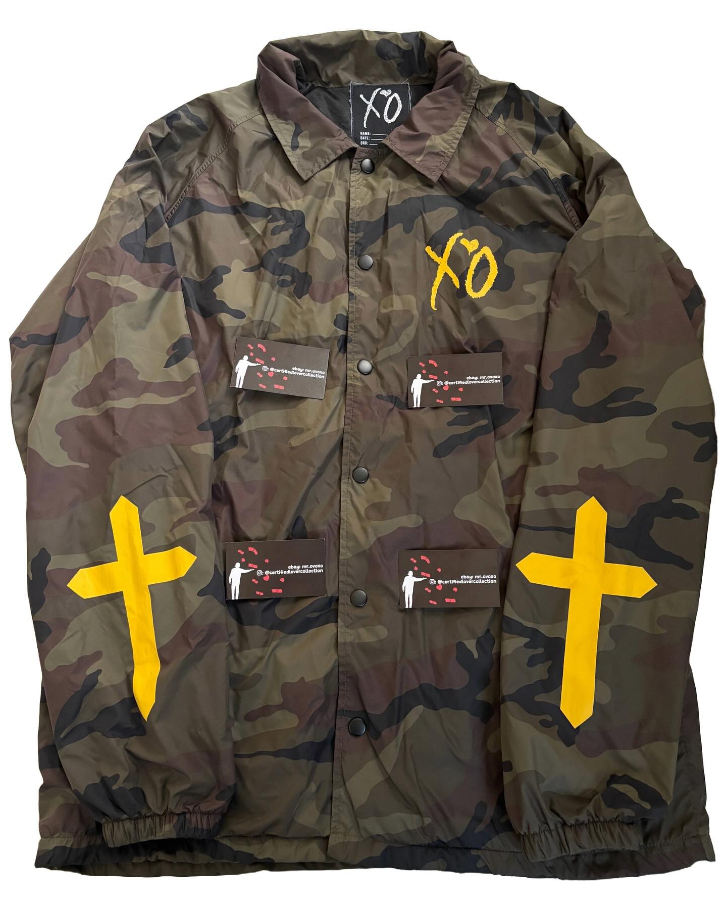 The Weeknd XO Starboy Camo Coach Jacket Pop Up Shop Exclusive
