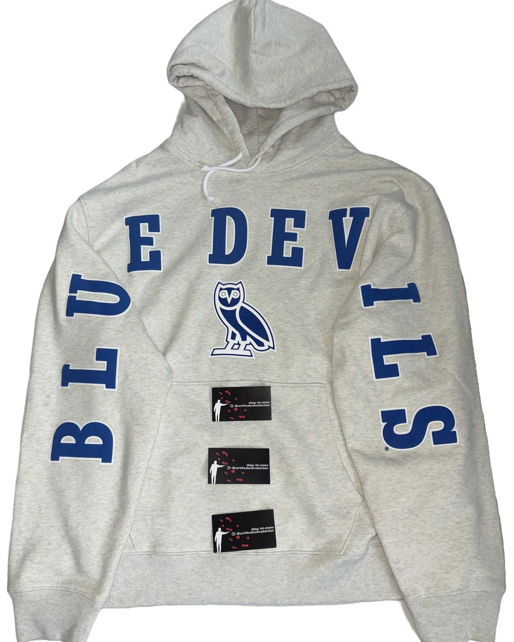 OVO X NCAA Duke Blue Devils Puff Print Hoodie
