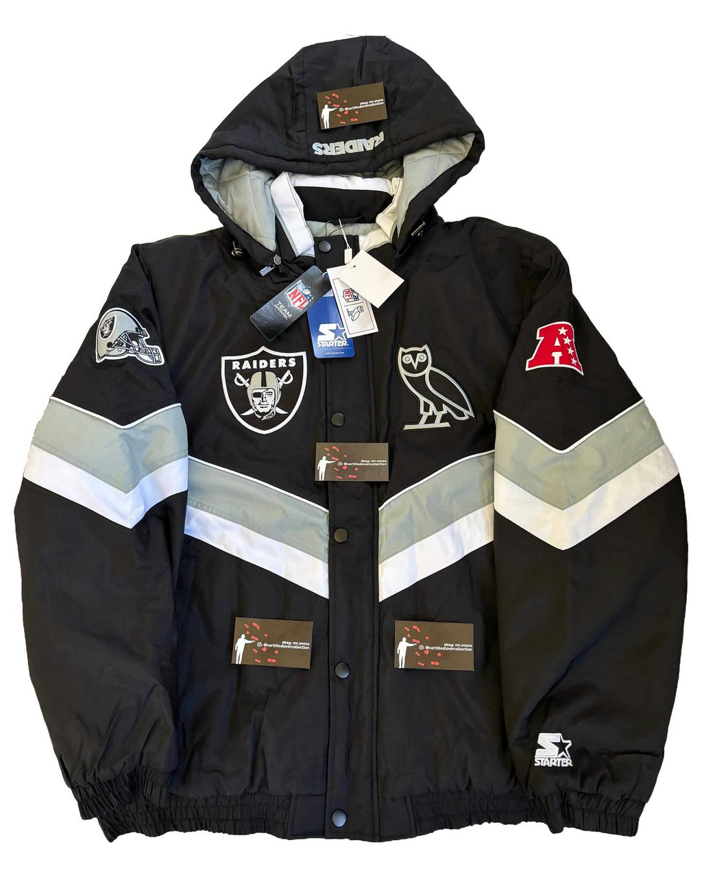 OVO X NFL Las Vegas Starter Puffer Jacket