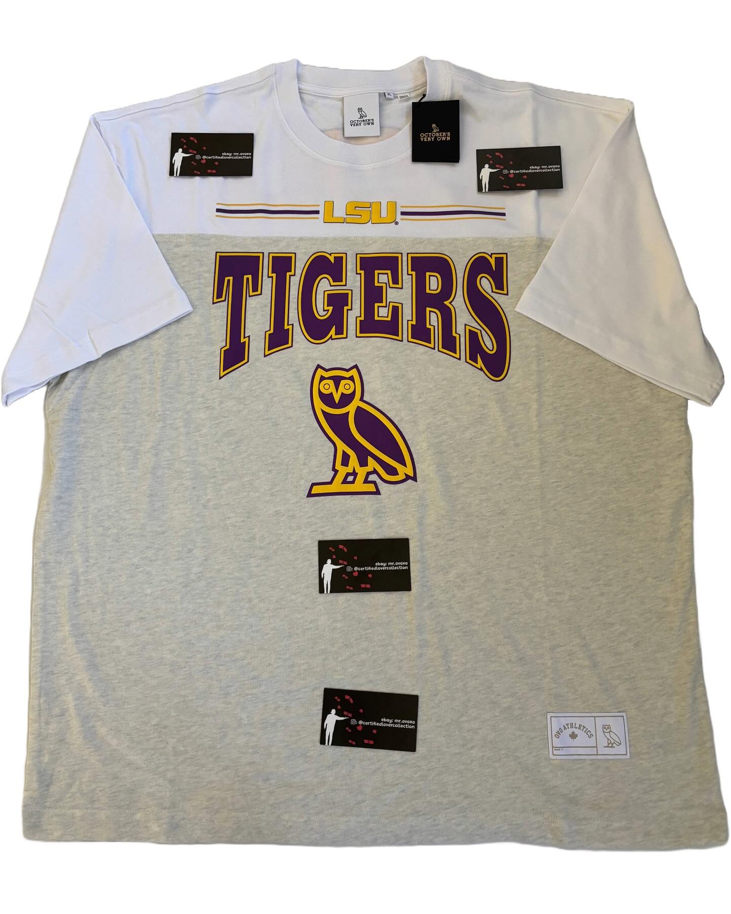 OVO X NCAA LSU Tigers Graphic Puff Print Tee