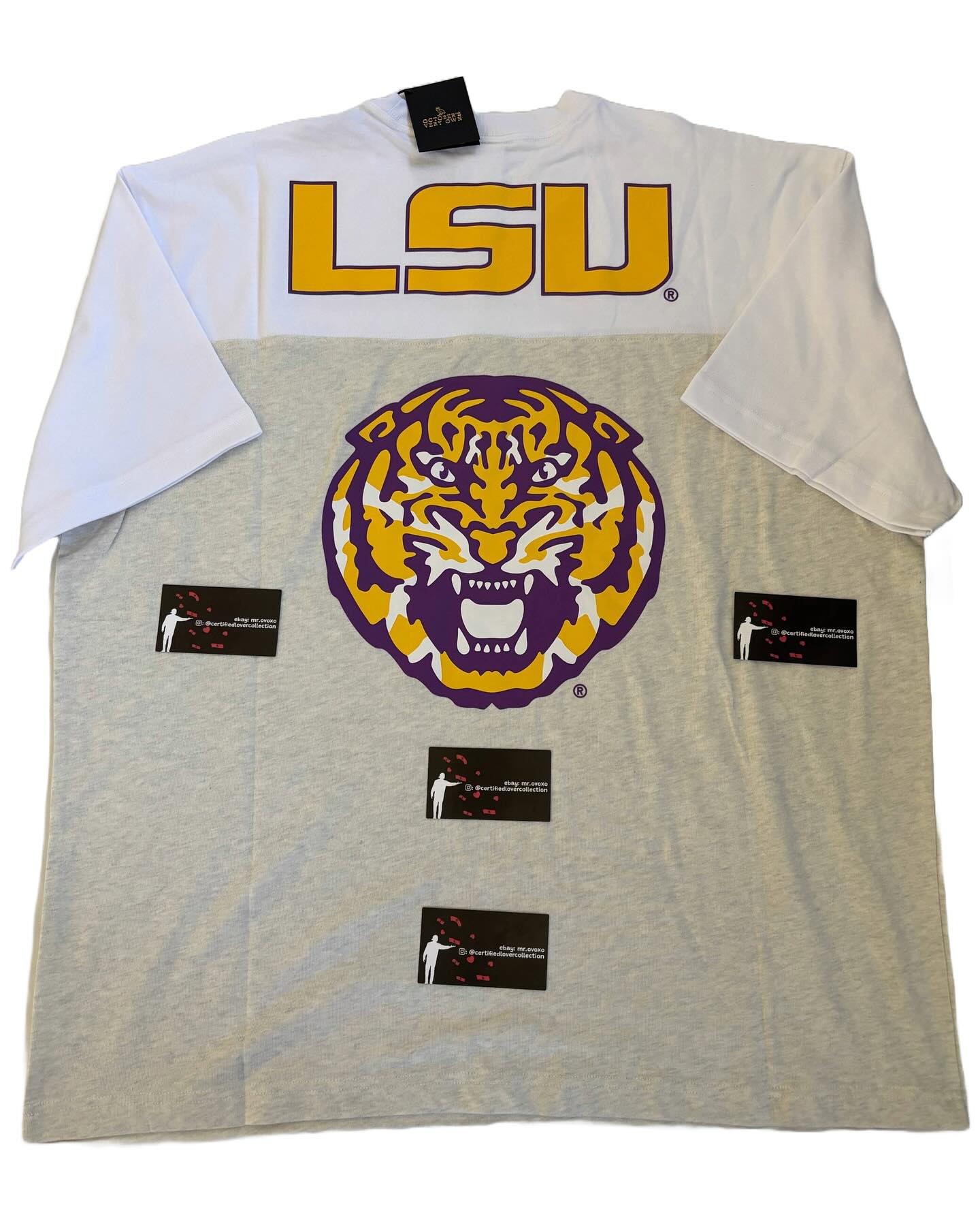 OVO X NCAA LSU Tigers Graphic Puff Print Tee
