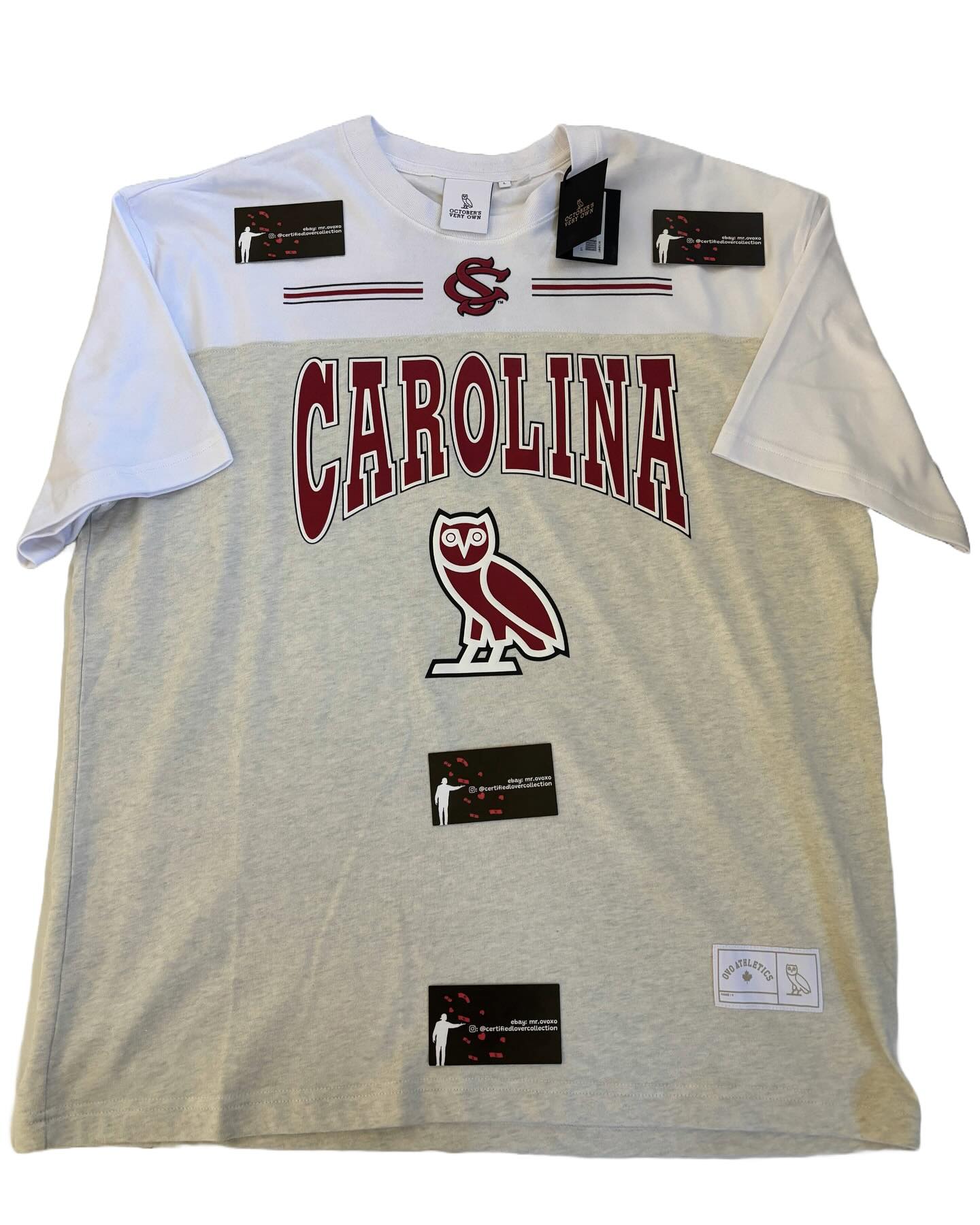 OVO X NCAA Carolina Gamecocks Graphic Puff Print Tee
