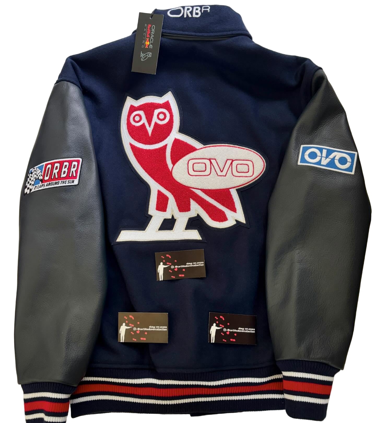 OVO X Oracle Red Bull Racing Varsity Jacket