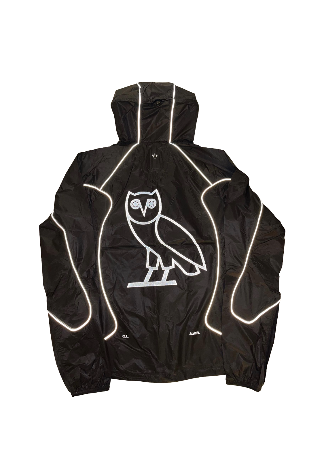 Drake X NOCTA X OVO X CashApp Card Exclusive Reflective Owl Water Resistant Packable Windbreaker Jacket