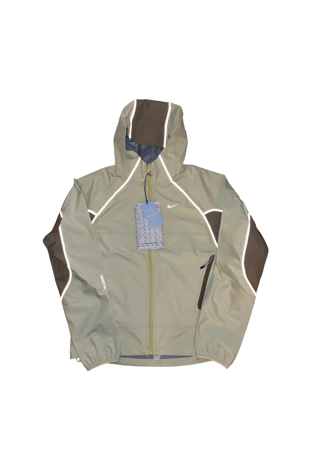 Drake x NOCTA x OVO x CashApp “Sample” Reflective Water Resistant PREMIUM Shell Jacket - Lemon