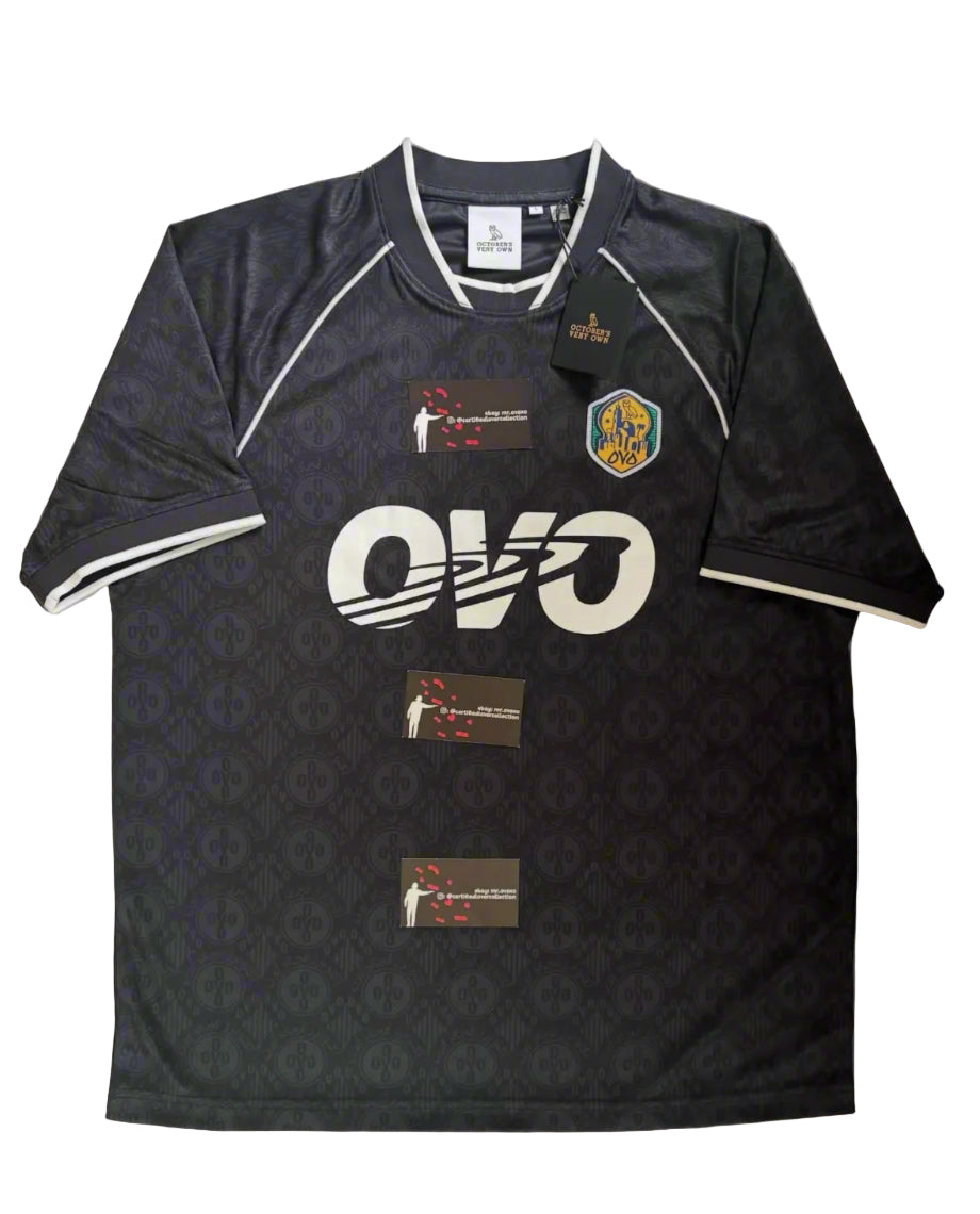 OVO Pom Pom Monogram Soccer Jersey - Black