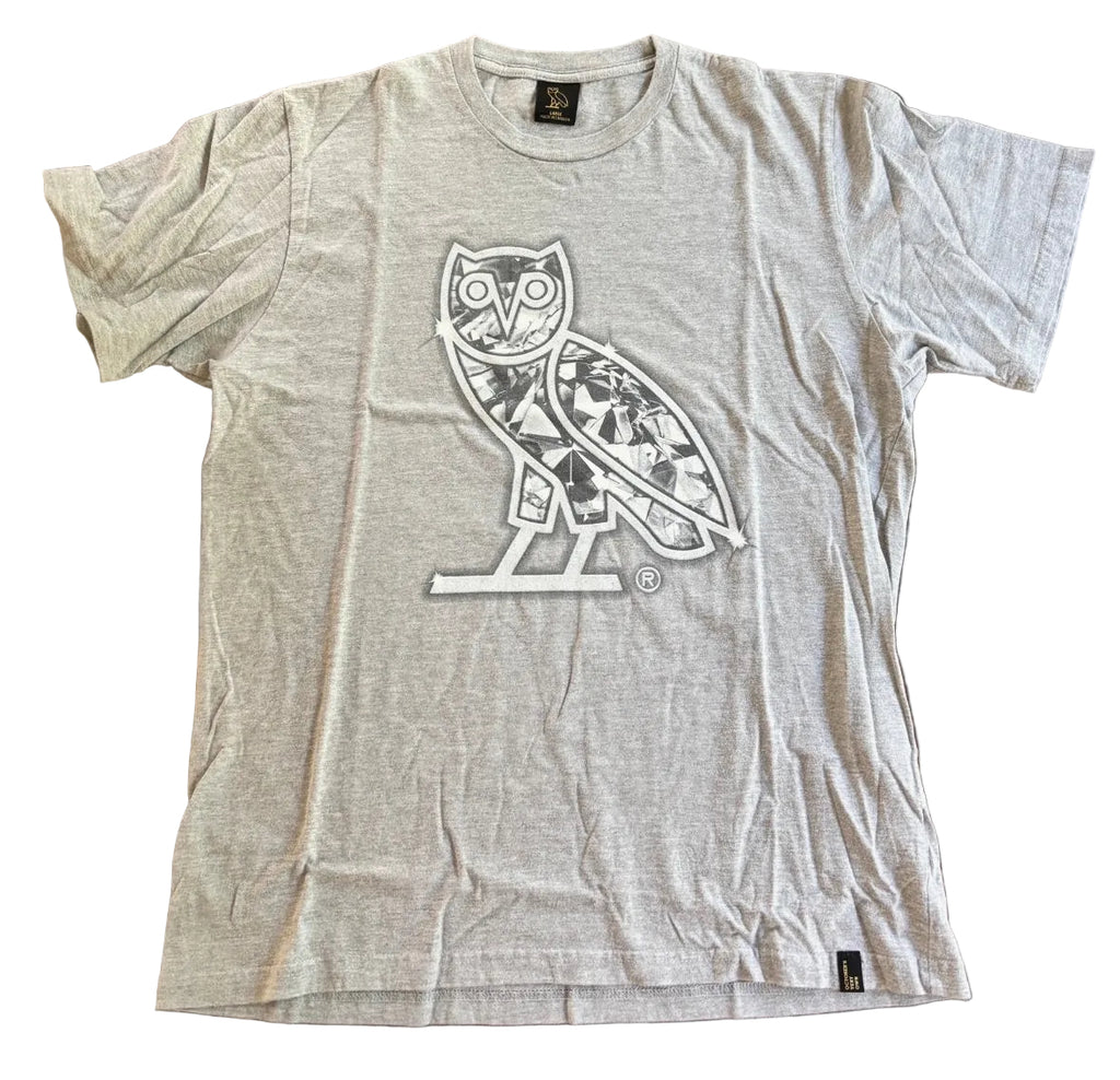 OVO Diamond OG Owl Tee - Grey