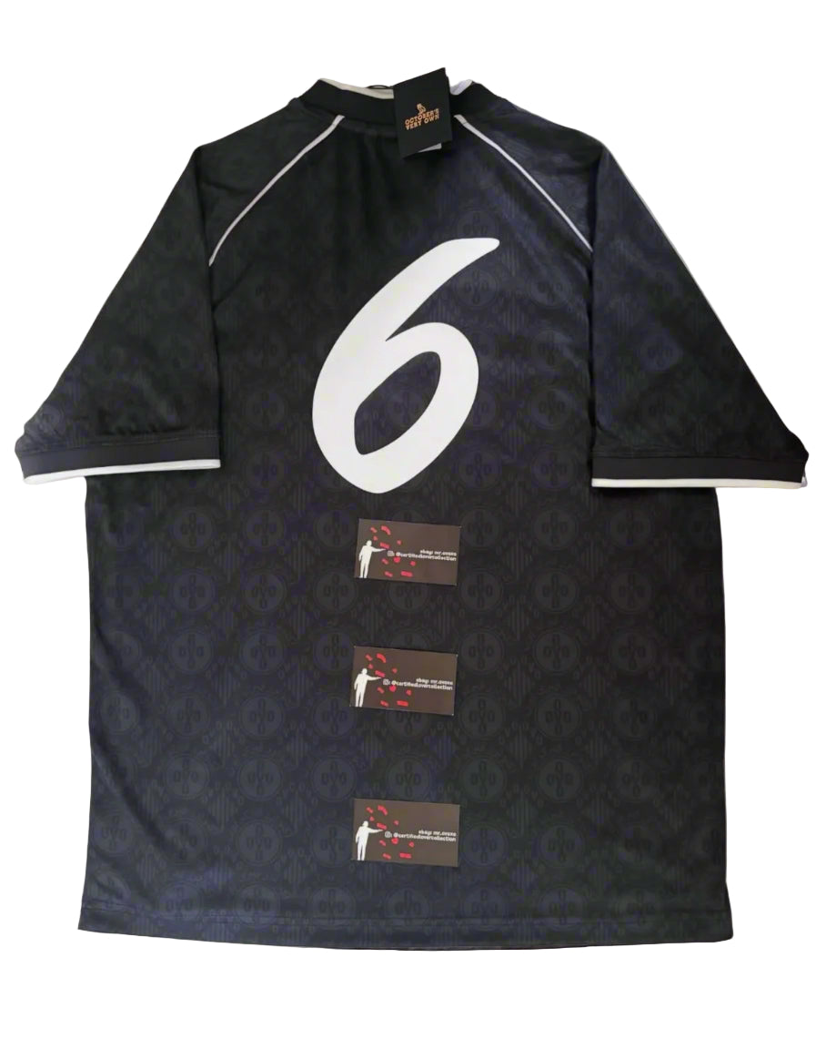 OVO Pom Pom Monogram Soccer Jersey - Black