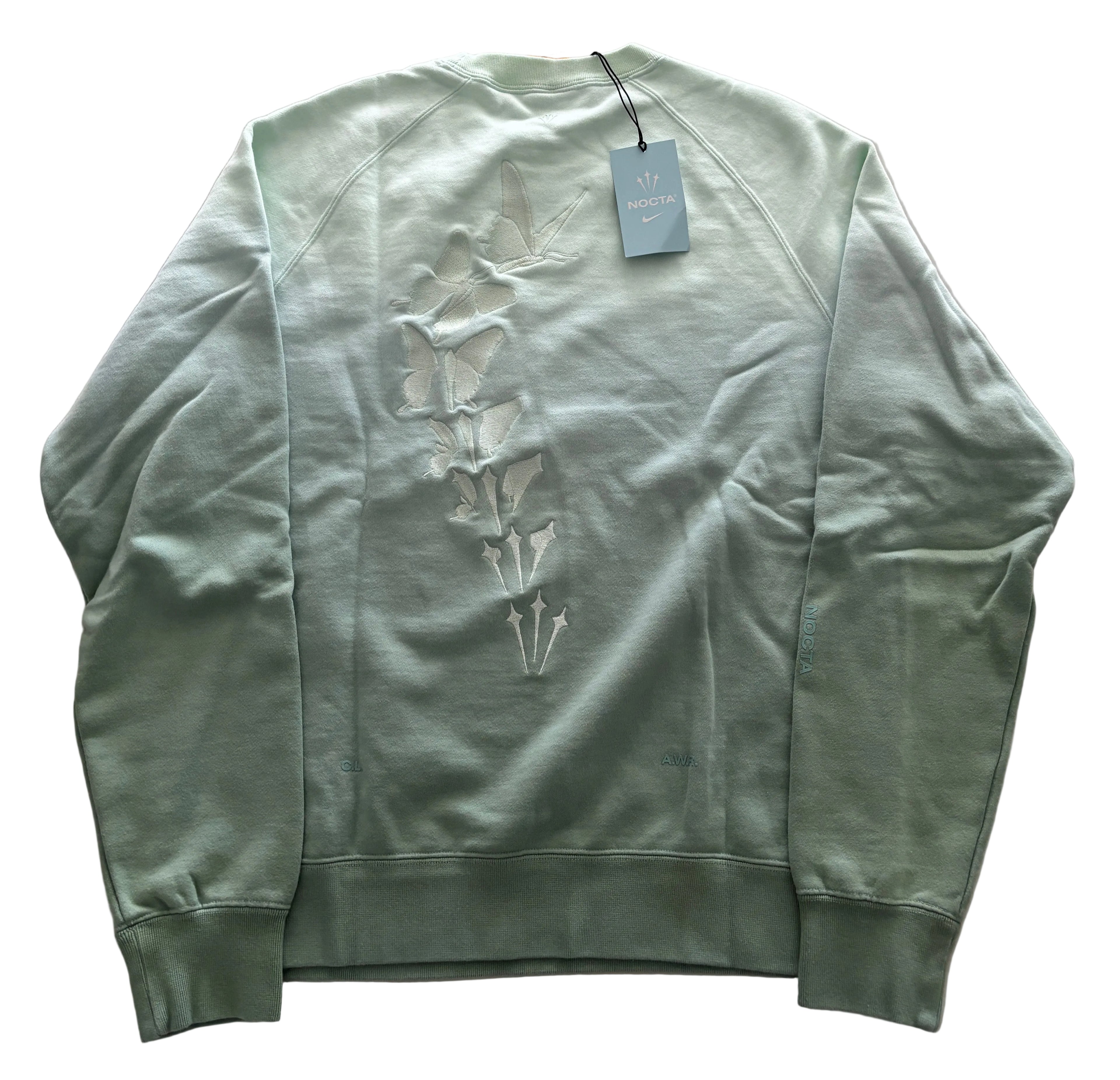 Drake Nike x NOCTA Butterfly Cardinal Stock CS Gradient Crewneck - Mineral