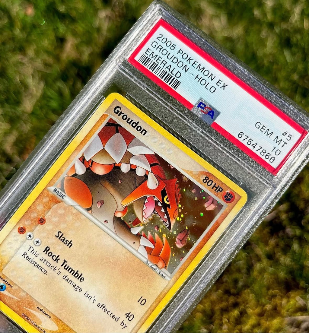 Pokémon Groudon Holo PSA 10 GEM MT EX Emerald 5/106