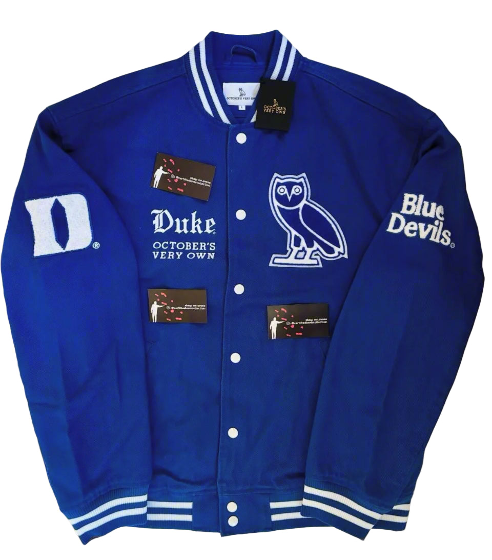OVO X NCAA Duke Blue Devils Varsity Jacket
