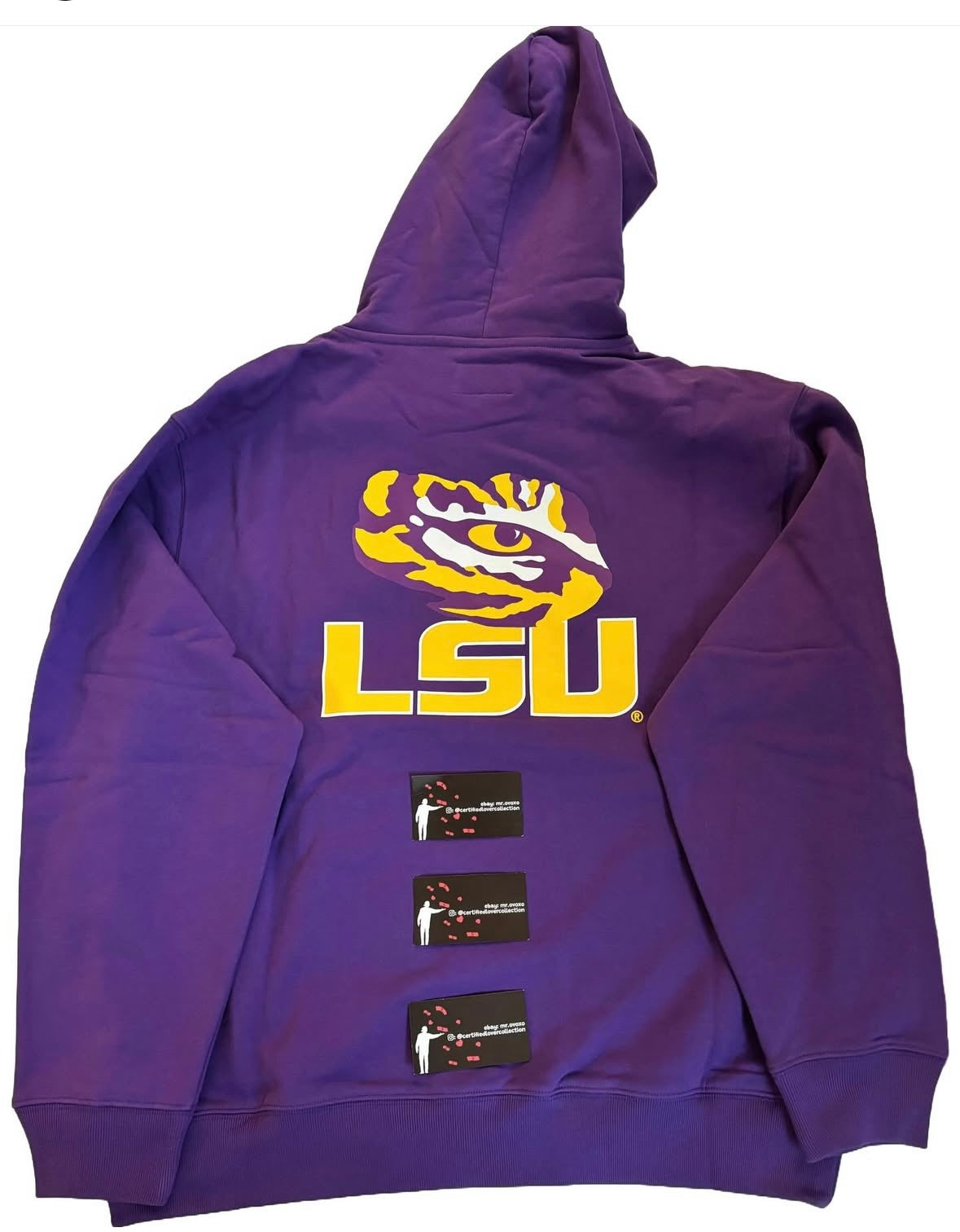 OVO X NCAA LSU Tigers Puff Print Hoodie
