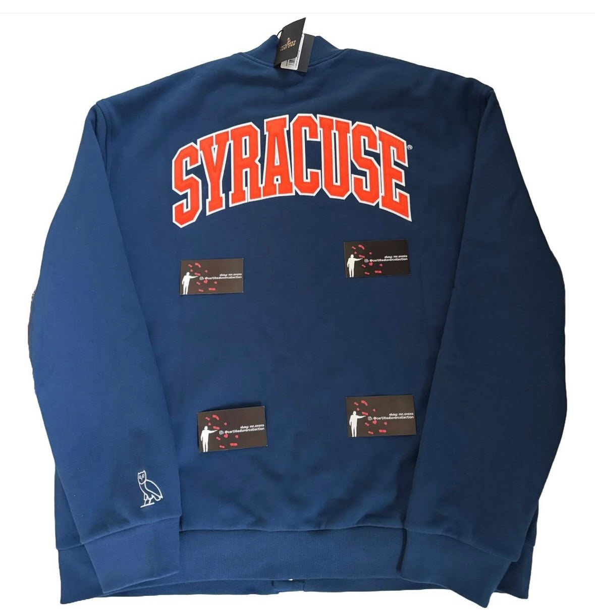 OVO X NCAA Syracuse Orange Fleece Varsity Jacket