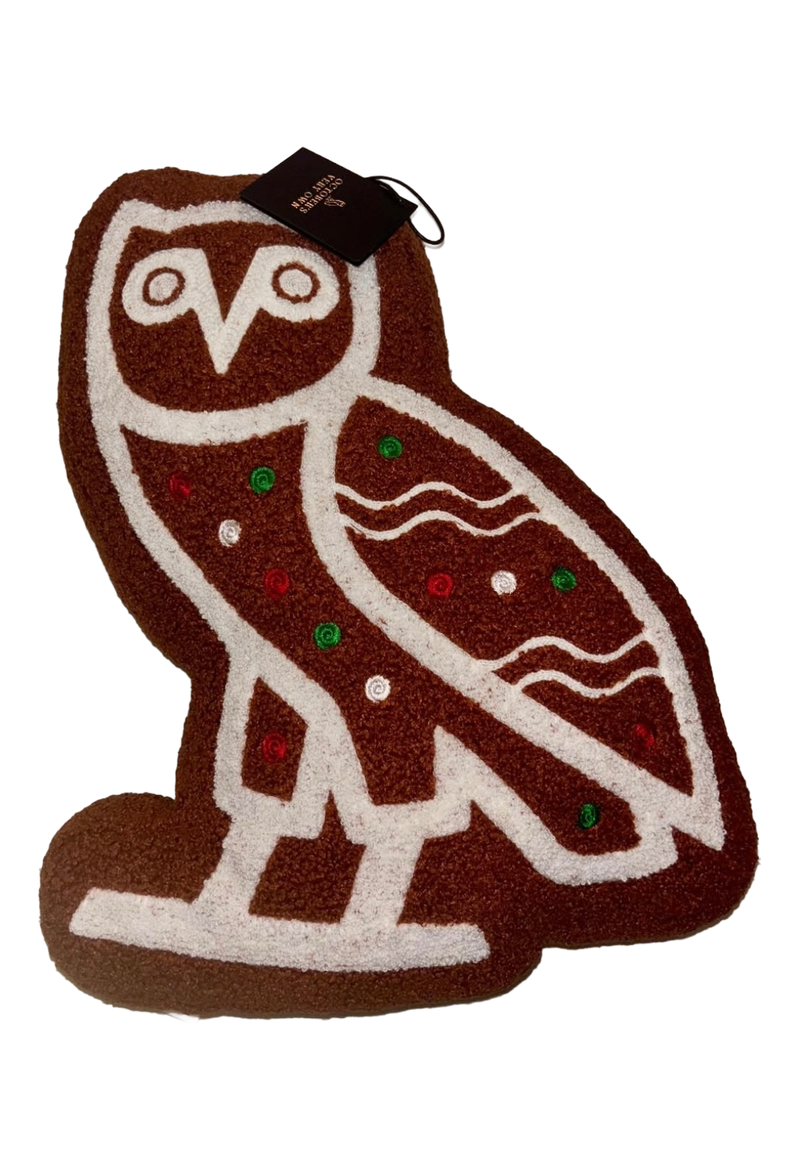 OVO Gingerbread Owl Cushion - Gingerbread