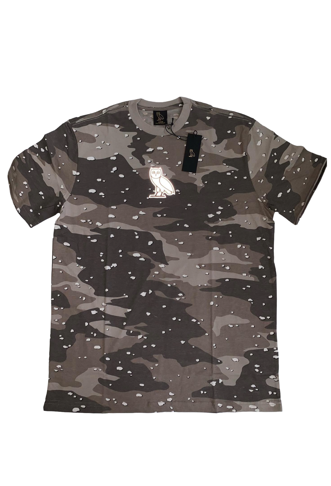 Camouflage t-shirt with a logo on a white background Gravel Camo 3M Reflective Tee 2020