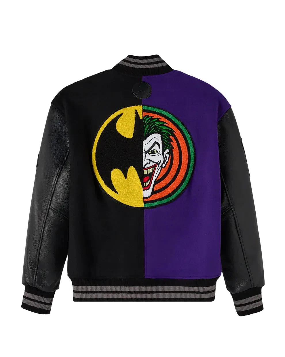 OVO x Batman x The Joker Split Varsity Jacket