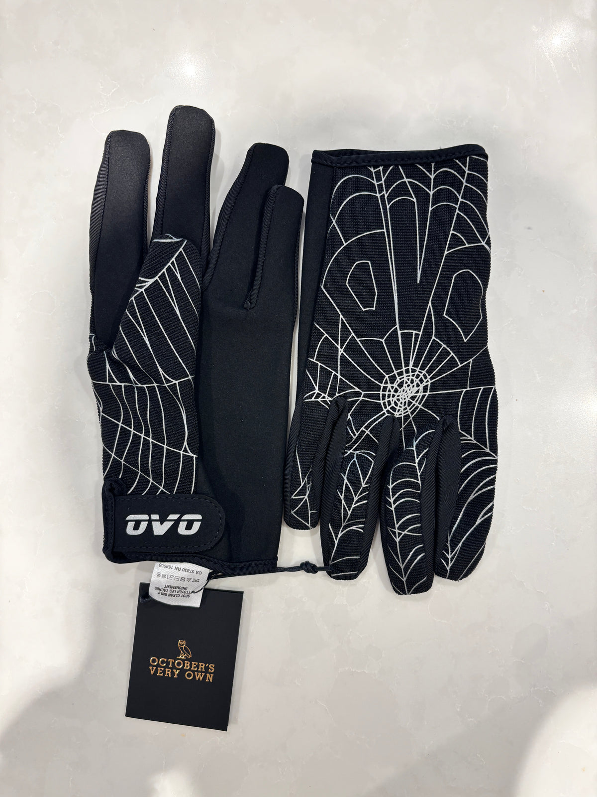OVO Halloween Gang Spider Web 3M Reflective Gloves