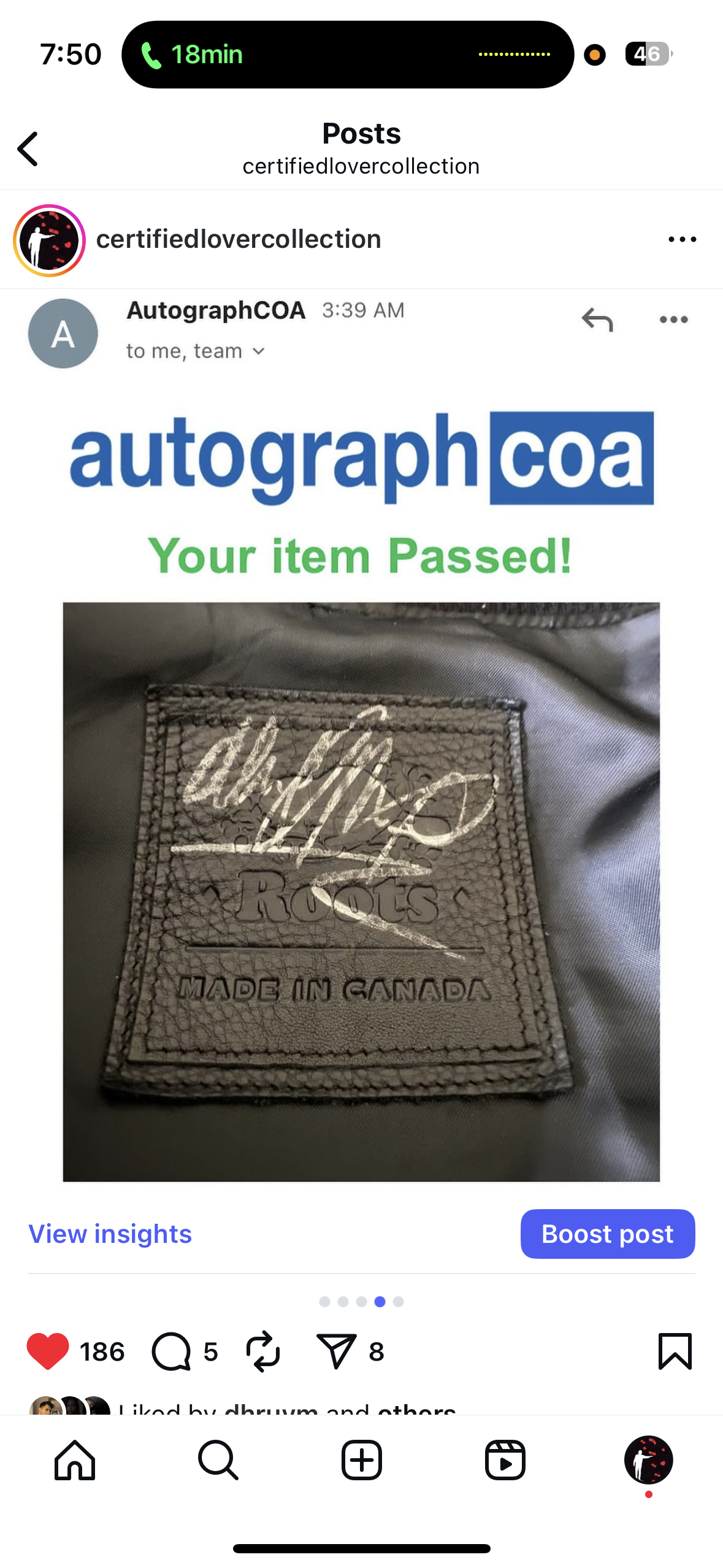 The Weeknd XO x Roots Wool Leather Varsity Jacket Black 2014 - (Autographed/Signed by The Weeknd / Abel)