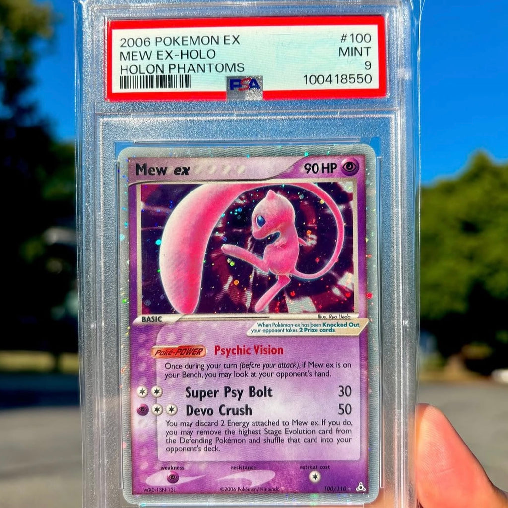 Pokémon Mew EX Holo PSA 9 EX Holon Phantoms #100/110