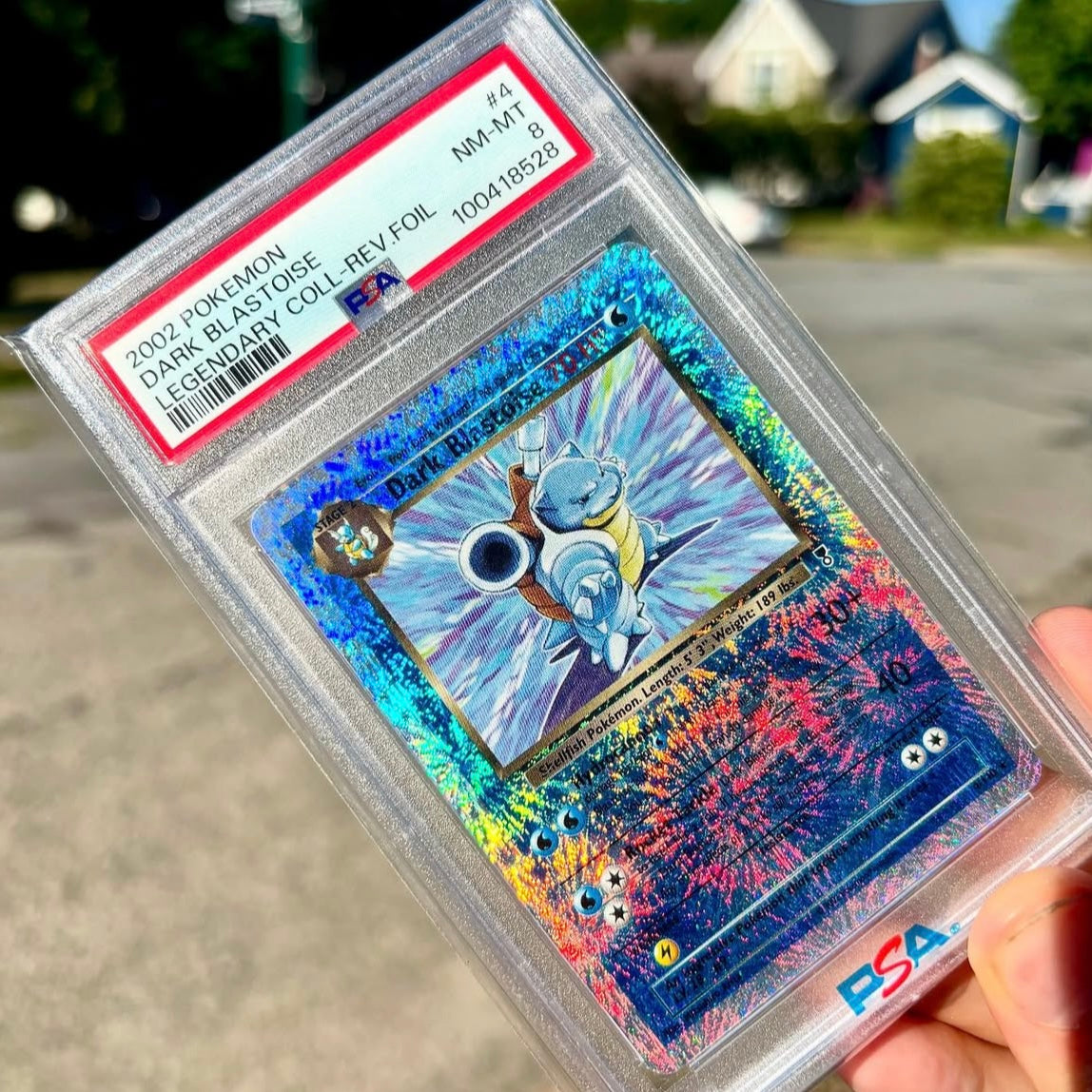 Pokémon Blastoise Reverse Holo PSA 8 NM-MT Legendary Collection #4/110