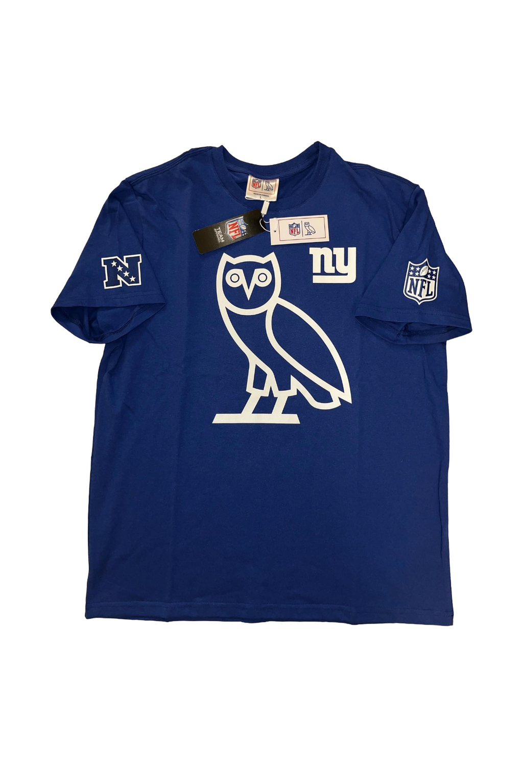OVO x NFL New York Giants OG Owl Game Day Tee - Navy