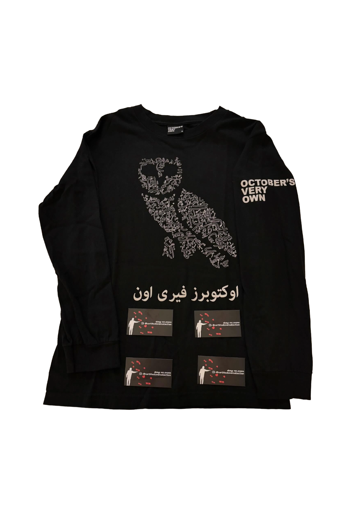 OVO Arabic Calligraphy Long Sleeve - Black