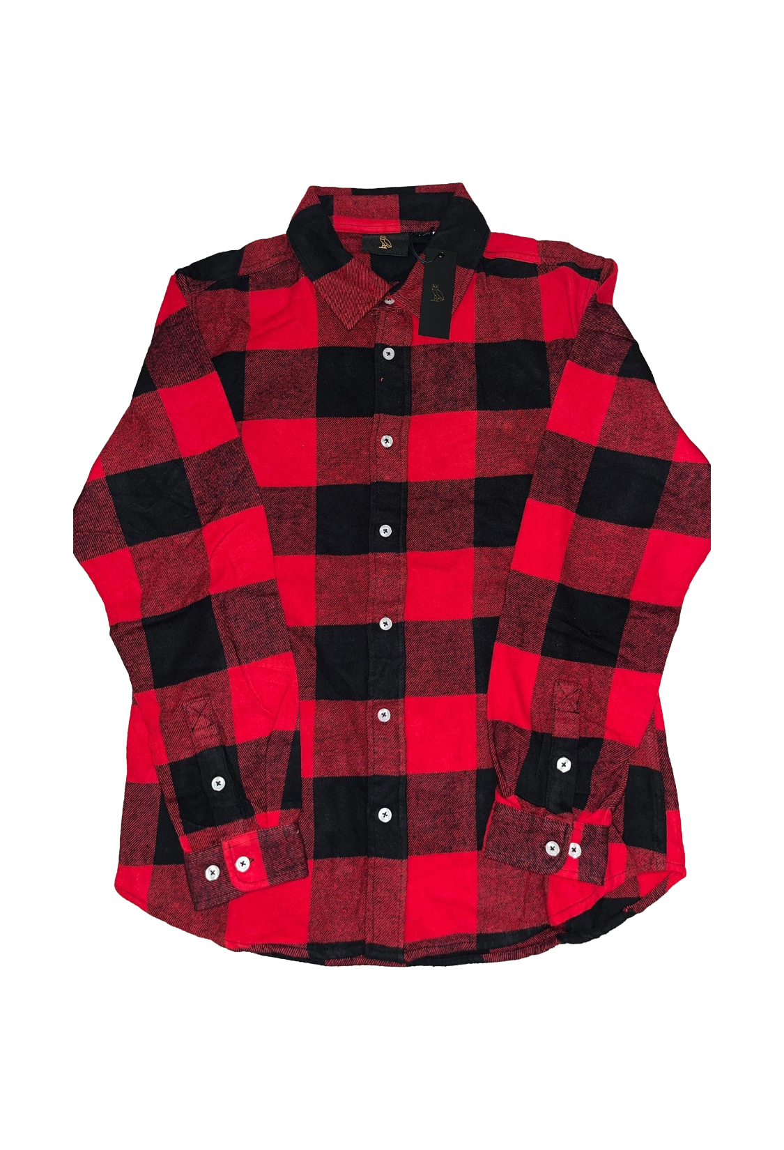 OVO Buffalo Plaid Flannel Embroidered - Red