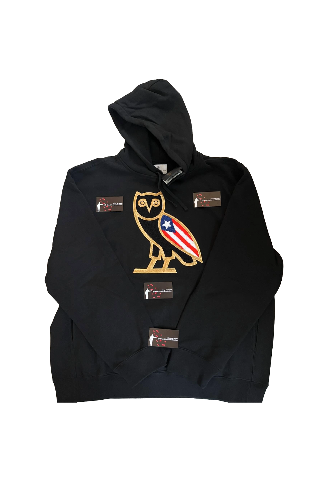 OVO Puerto Rico OG Owl Hoodie - Black