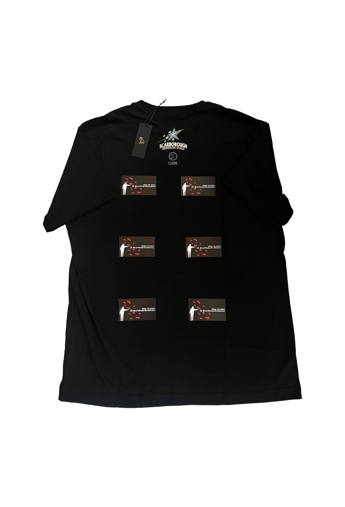 OVO x Scarborough Shooting Stars OG Owl Tee 2022 - Black