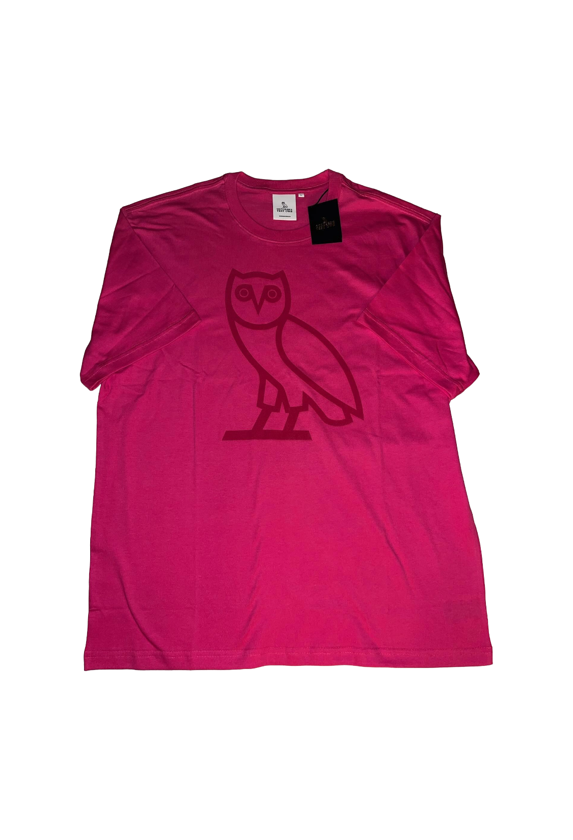 OVO Sweeterman Valentine’s Felt Appliqué OG Owl Tee - Pink