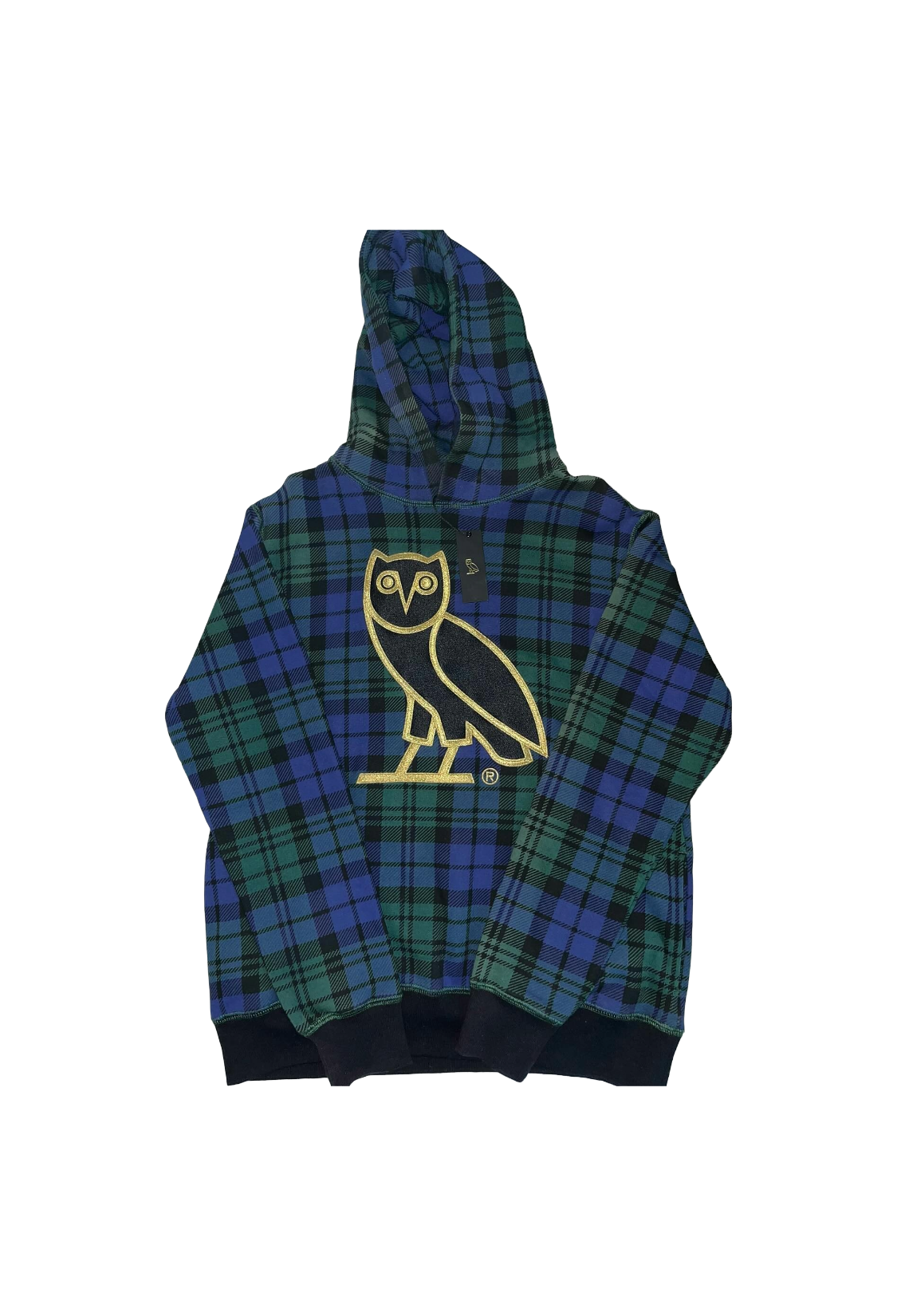 OVO Tartan Plaid OG Owl Hoodie 2017 - Green