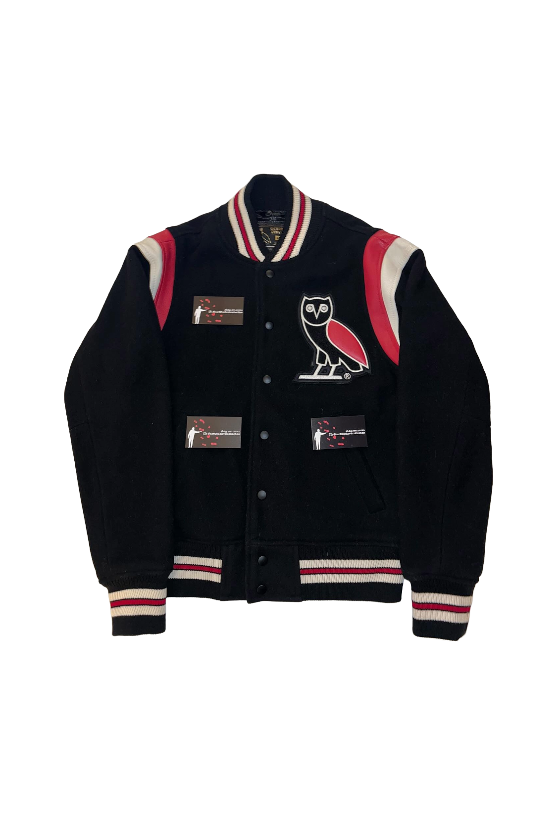OVO Team Varsity Jacket Wool & Leather 2019 - Black