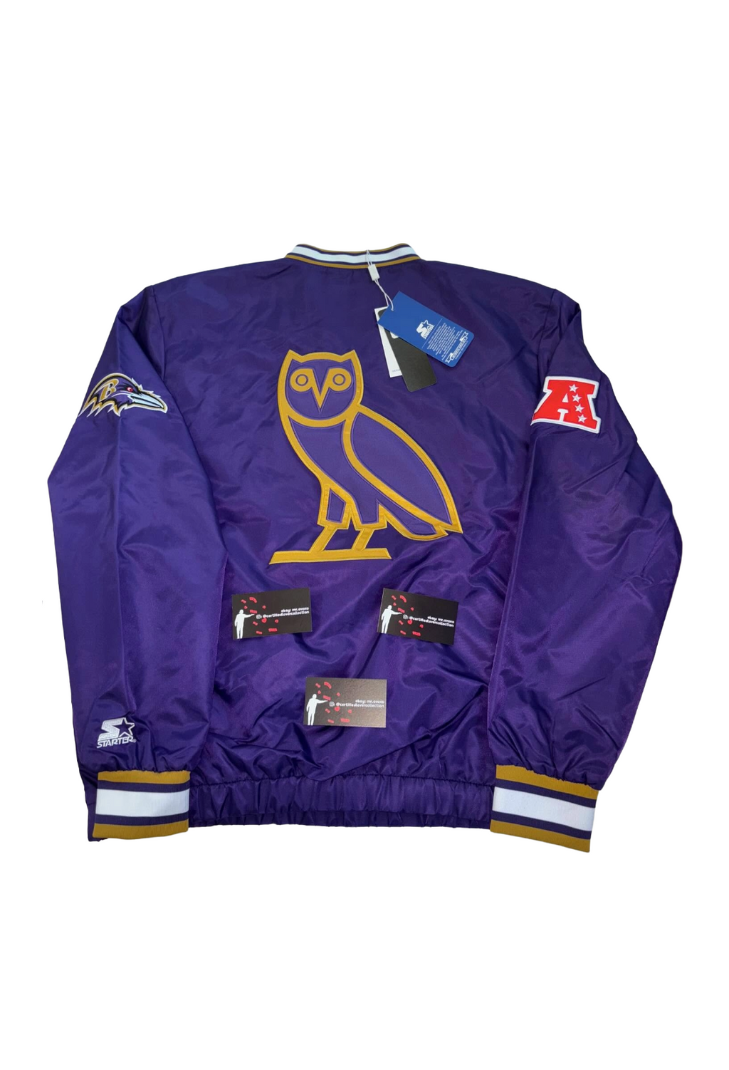 OVO x Baltimore Ravens Starter Trainer Pullover Jacket - Purple