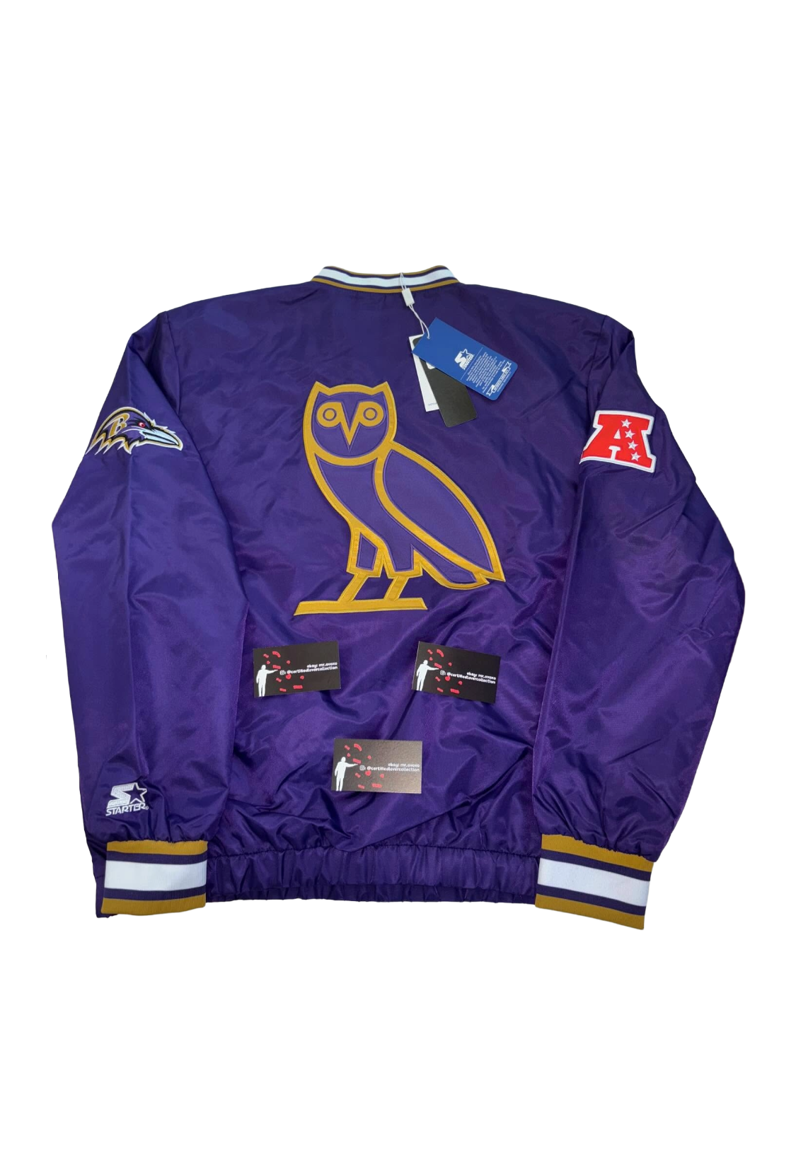 OVO x Baltimore Ravens Starter Trainer Pullover Jacket - Purple