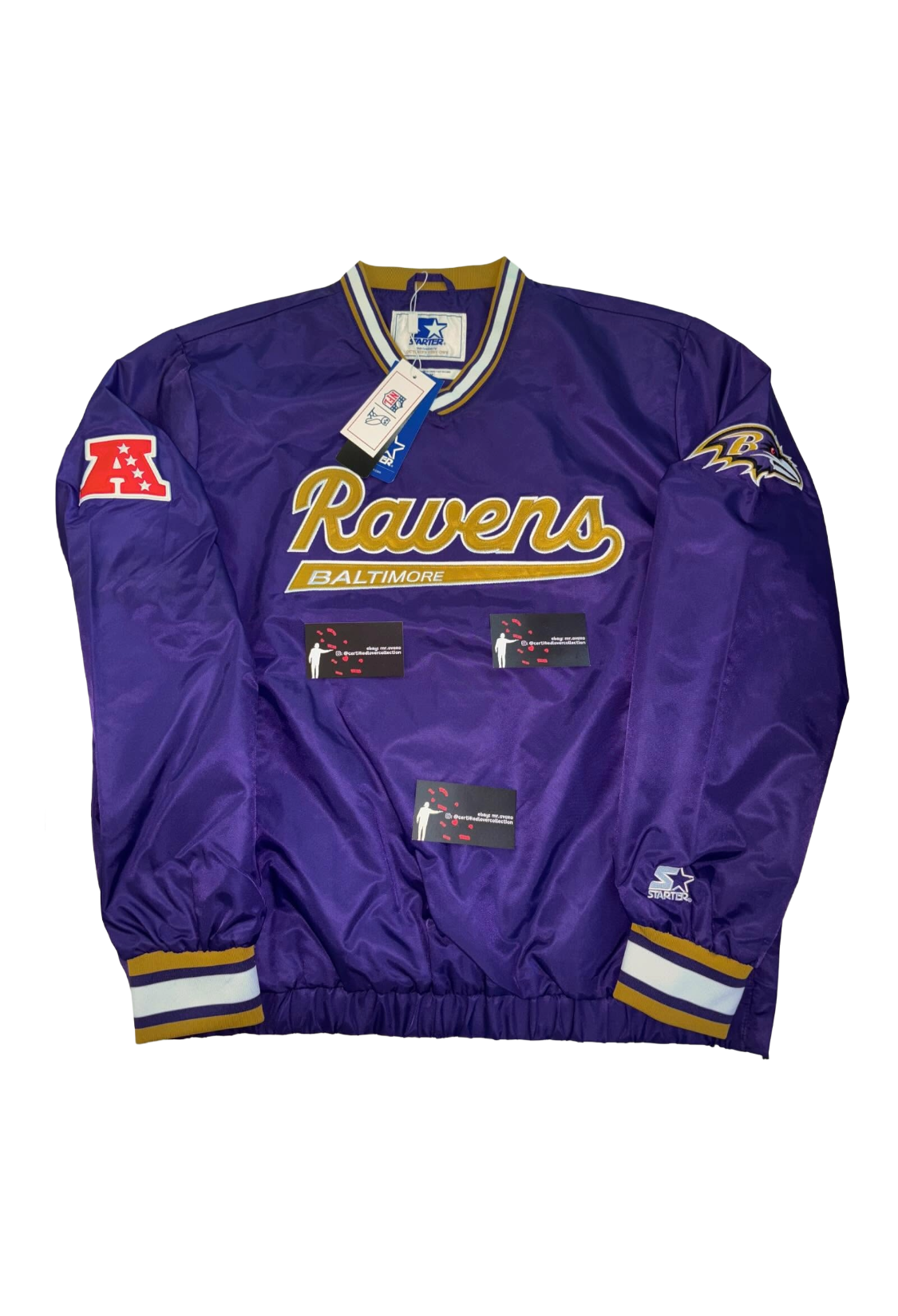OVO x Baltimore Ravens Starter Trainer Pullover Jacket - Purple