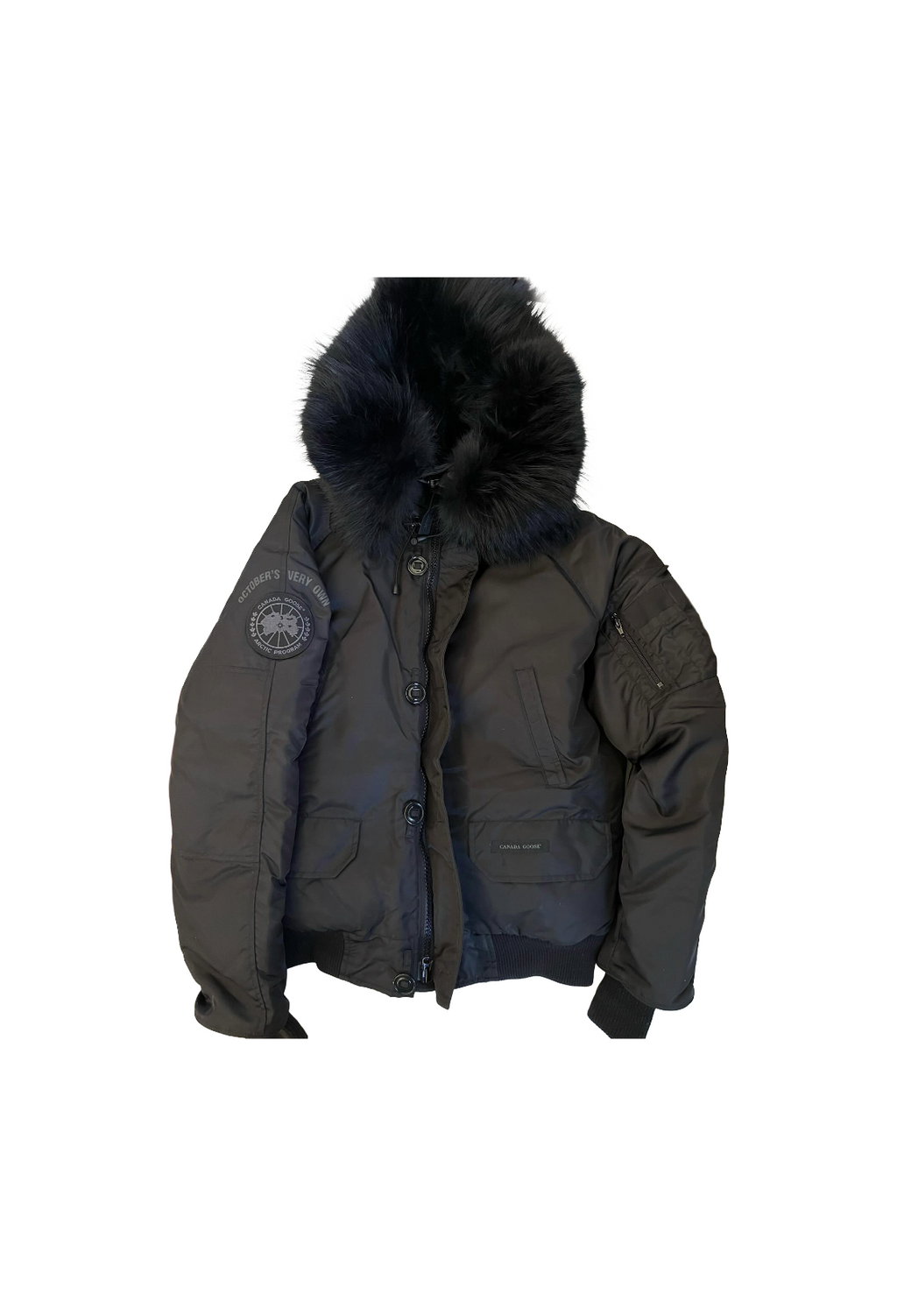 OVO x Canada Goose Coyote Fur Chilliwack Bomber 2010 - Black