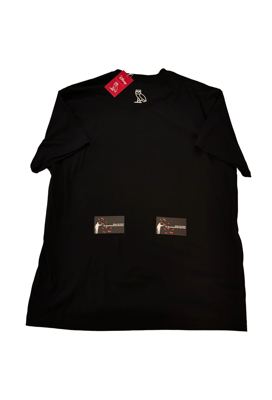 OVO x Disney Classic Mickey Tee Raised Appliqué 2022 - Black