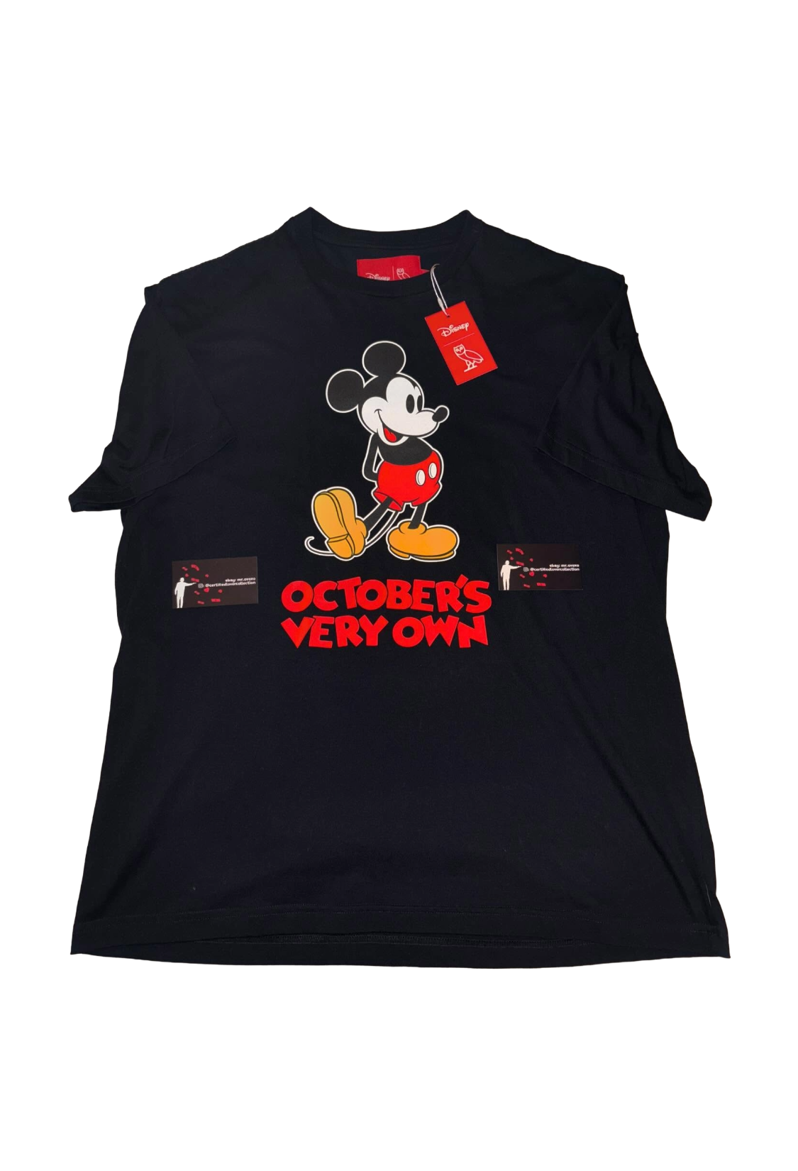 OVO x Disney Classic Mickey Tee Raised Appliqué 2022 - Black