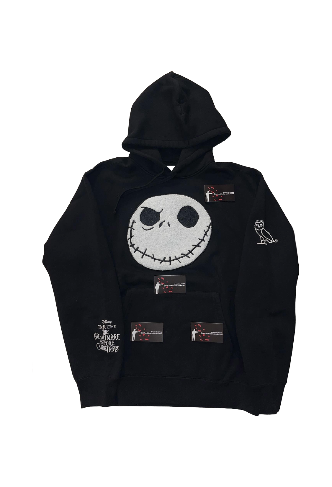OVO x Disney The Nightmare Before Christmas Jack Skellington Hoodie - Black