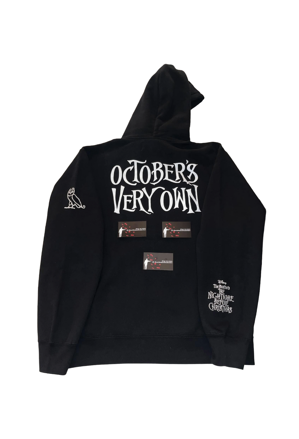 OVO x Disney The Nightmare Before Christmas Jack Skellington Hoodie - Black