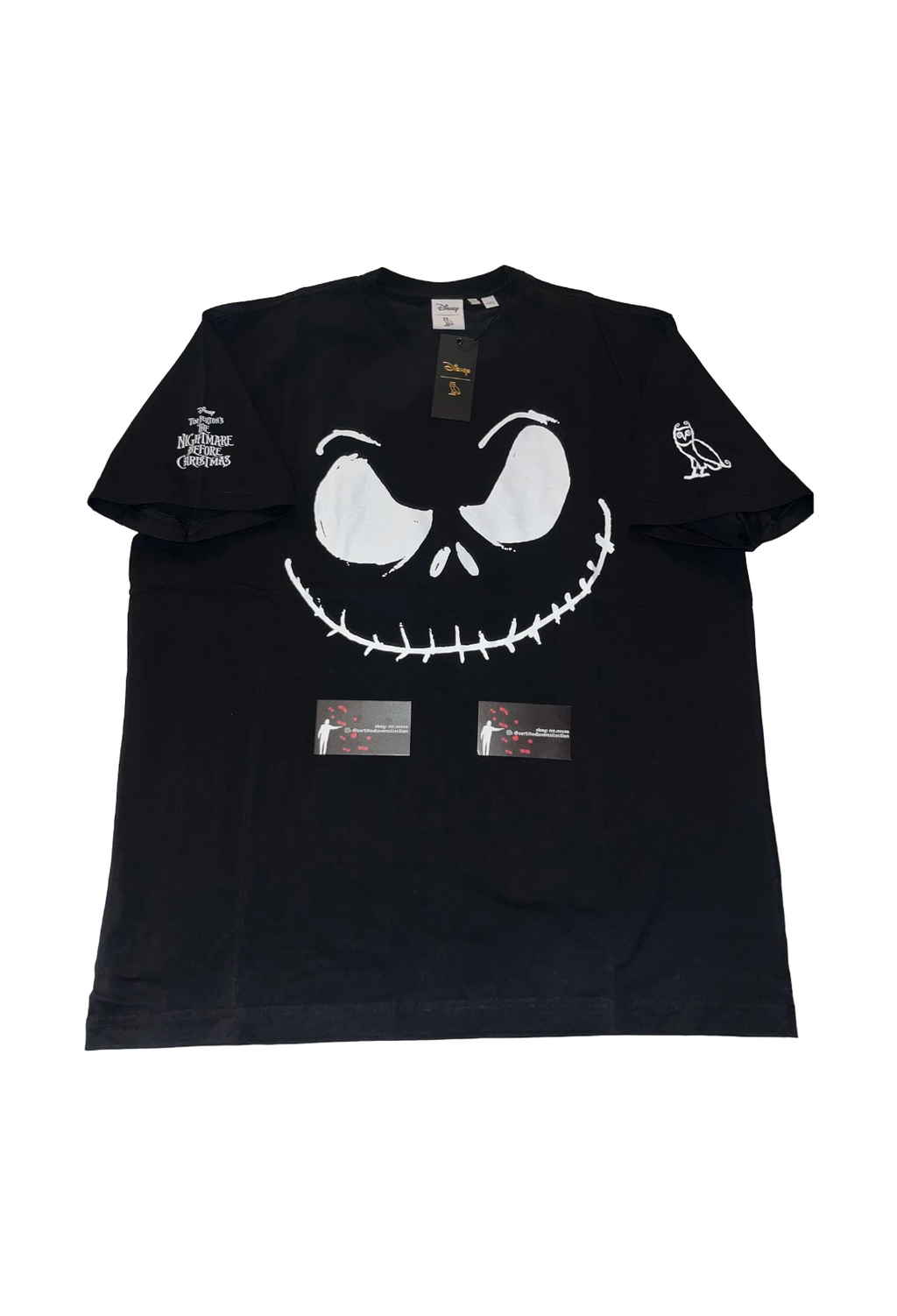 OVO x Disney The Nightmare Before Christmas Jack Skellington Tee - Black